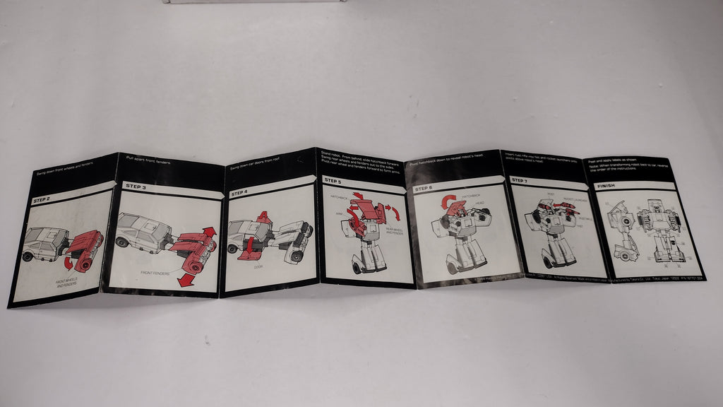 Vintage 1984 Original G1 Transformers Omnibot Downshift - Instruction Booklet