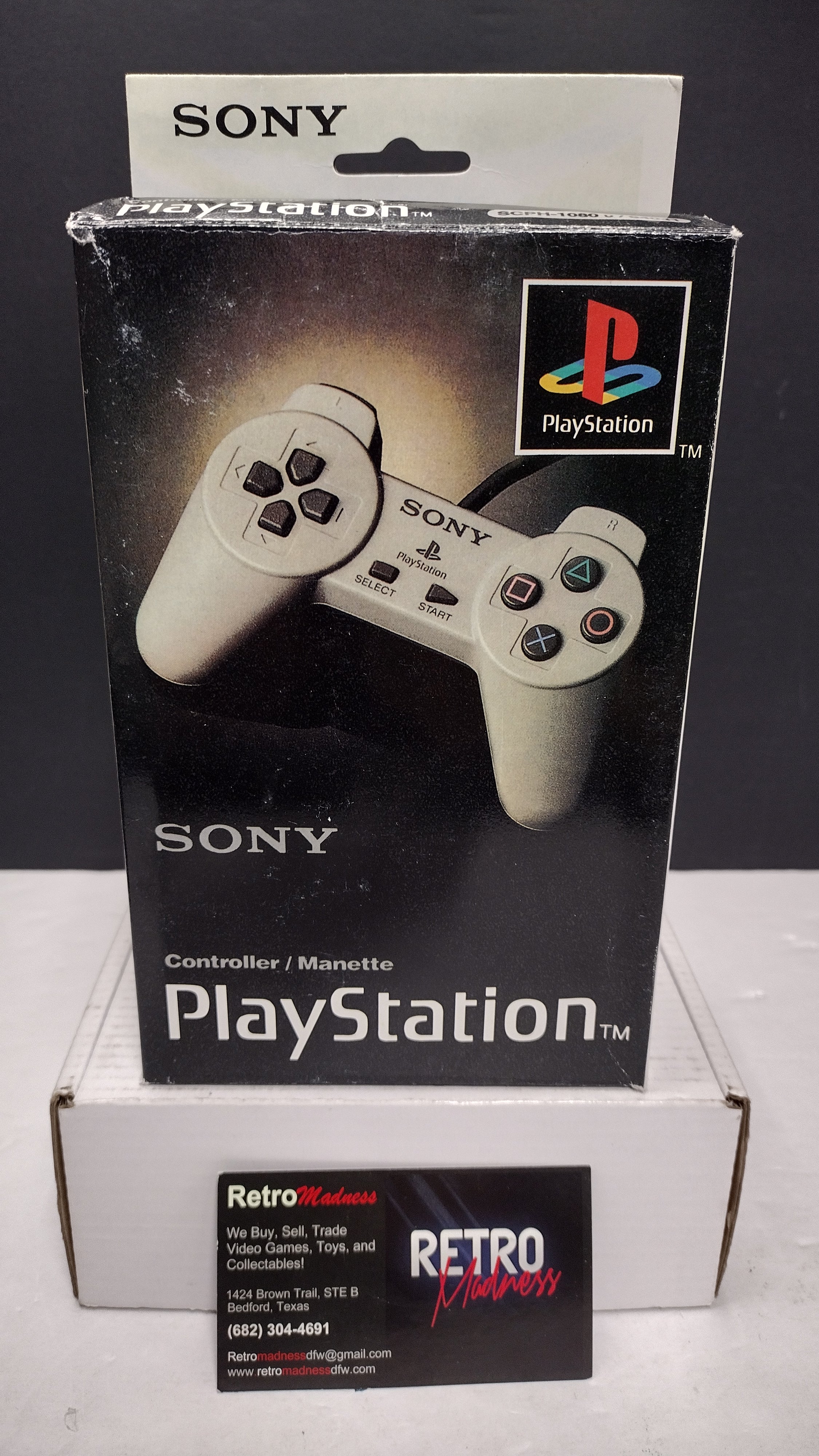 Official Sony PlayStation PS1 Original Controller SCPH-1080 (u/94041 - Brand New / Open Box Sealed Inner Polybag)