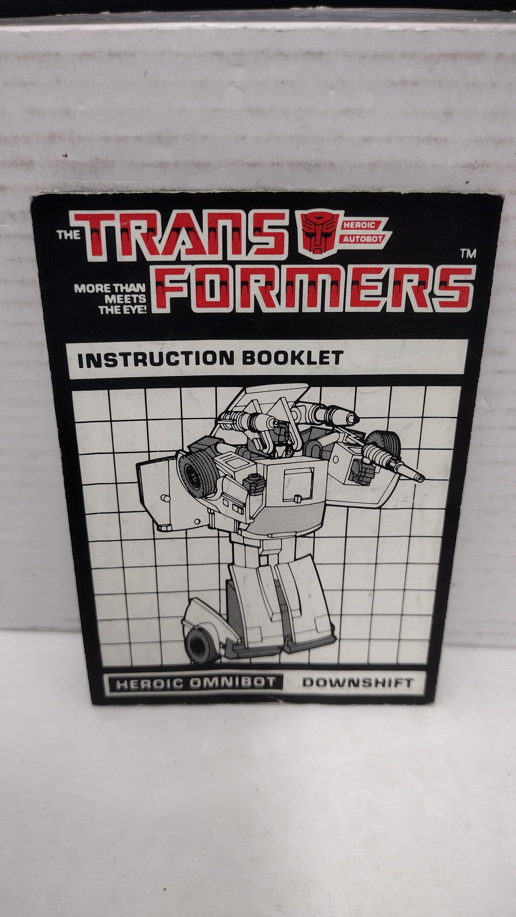 Vintage 1984 Original G1 Transformers Omnibot Downshift - Instruction Booklet