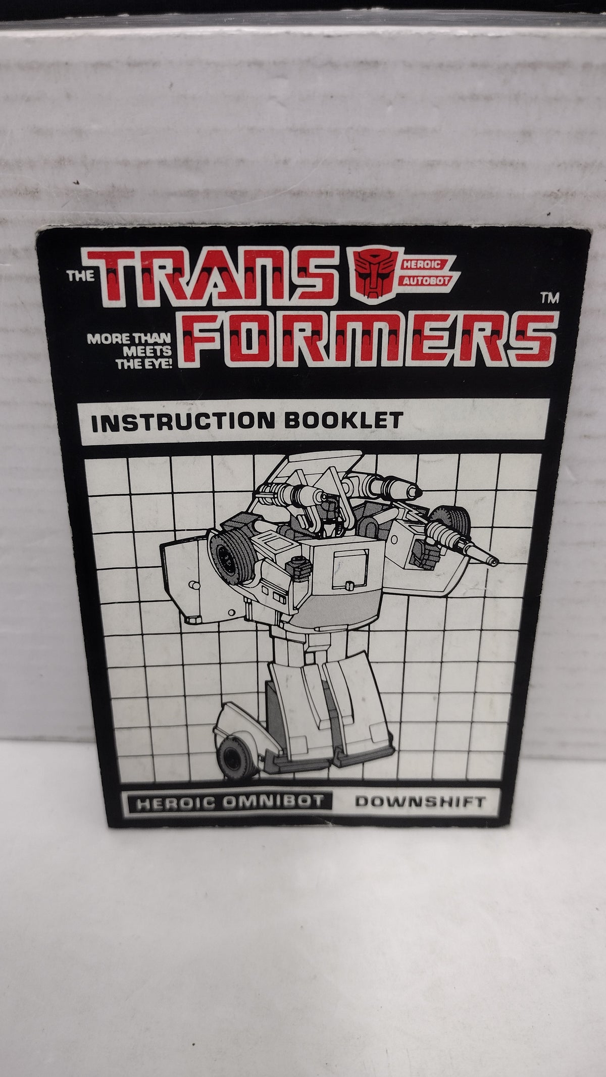 Vintage 1984 Original G1 Transformers Omnibot Downshift - Instruction Booklet