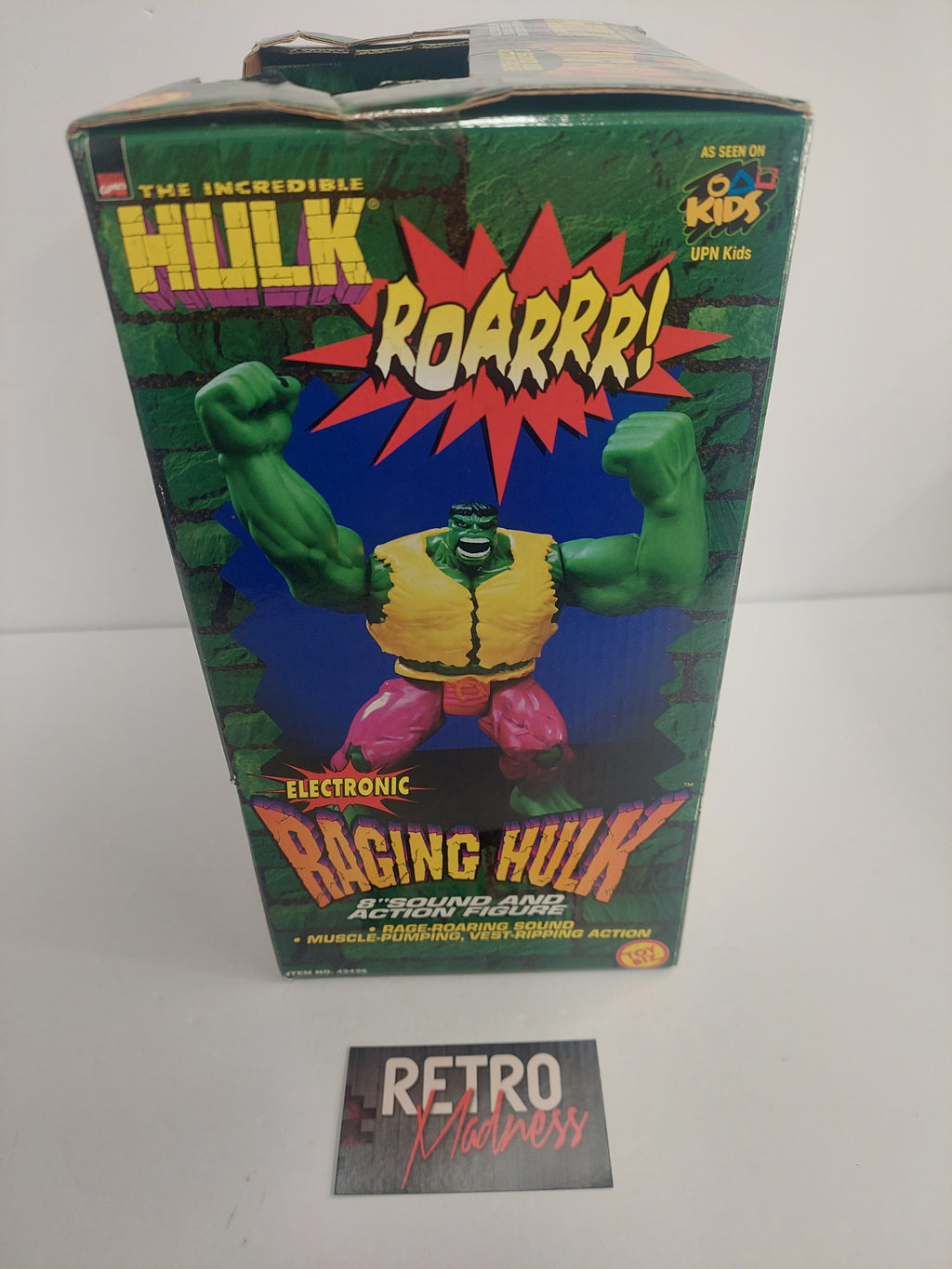 Marvel Comics The Incredible Hulk Electronic Raging Hulk 8" Figure with Box Tested