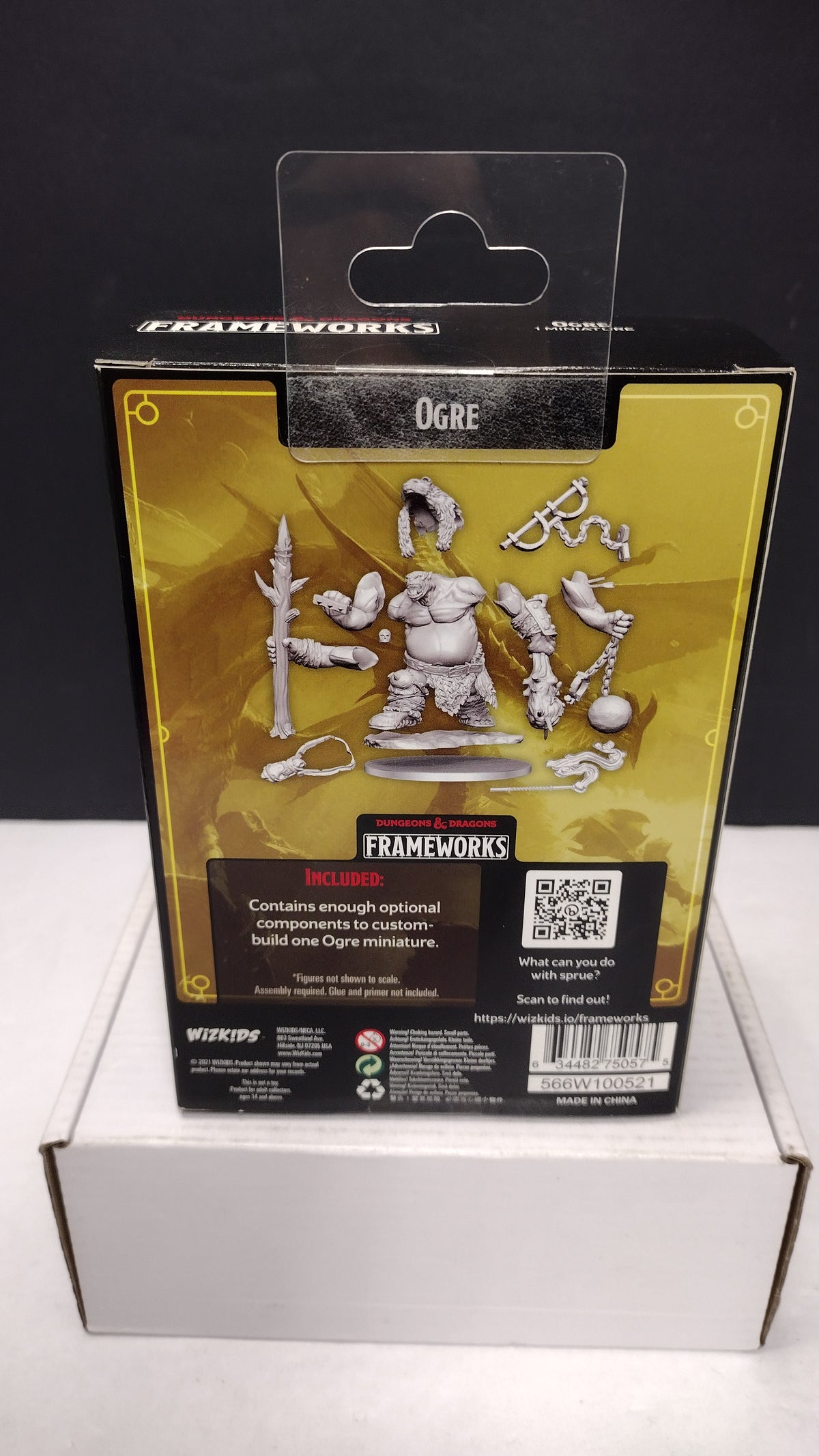 D&D Frameworks Ogre Unpainted Model Kit WizKids Sealed in Box