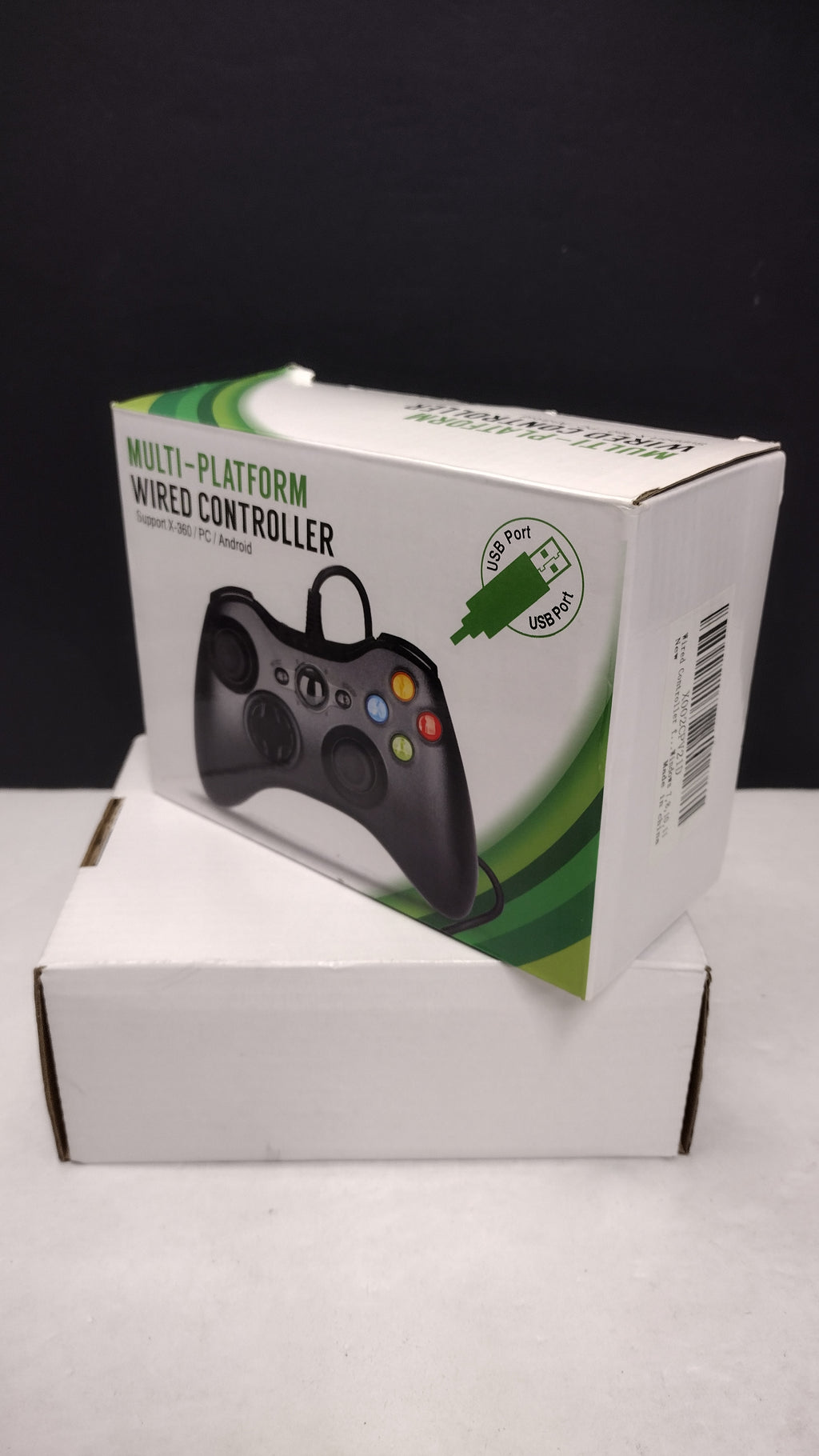 Multi-Platform Wired USB Controller for Xbox 360 PC Android Black New in Box