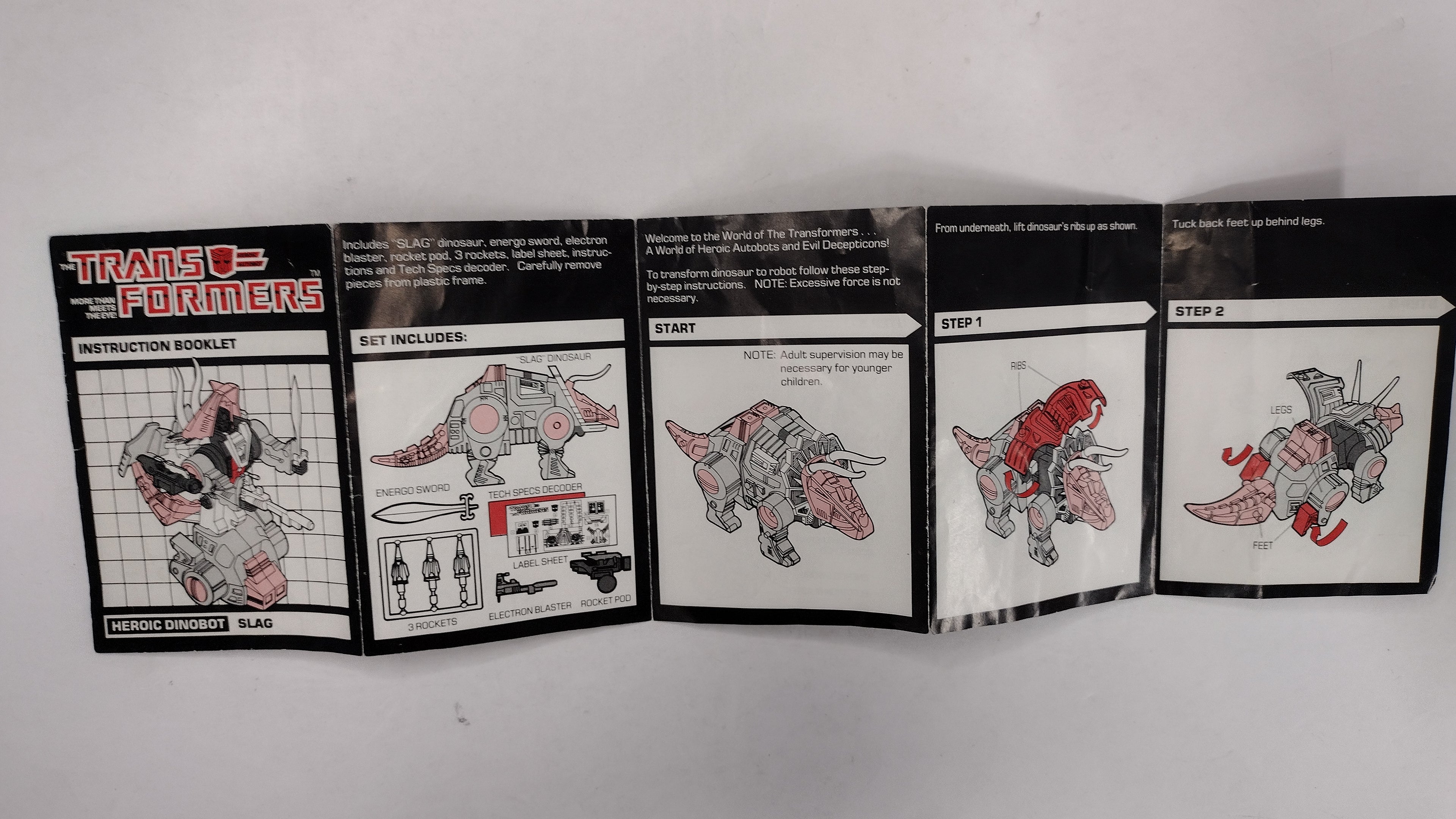 Vintage Original G1 Transformers Slag Accessories & Inserts Lot