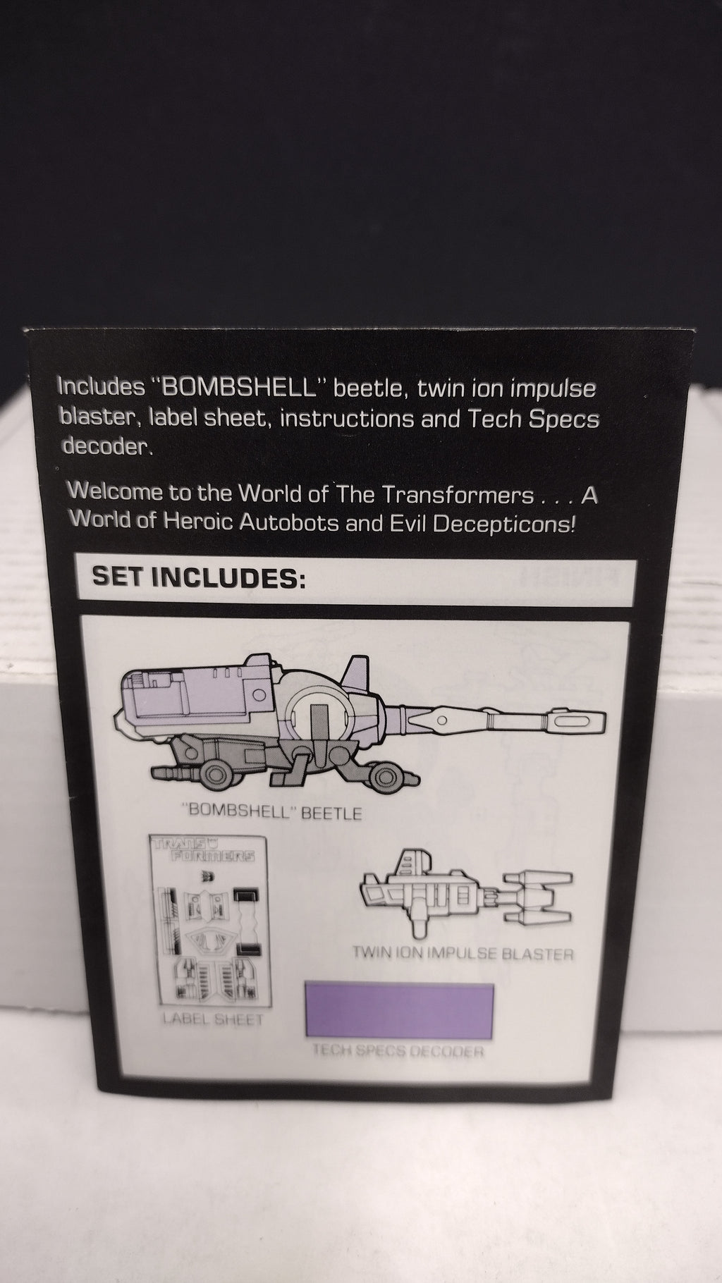 Vintage 1984 Original G1 Transformers Bombshell Instruction Booklet