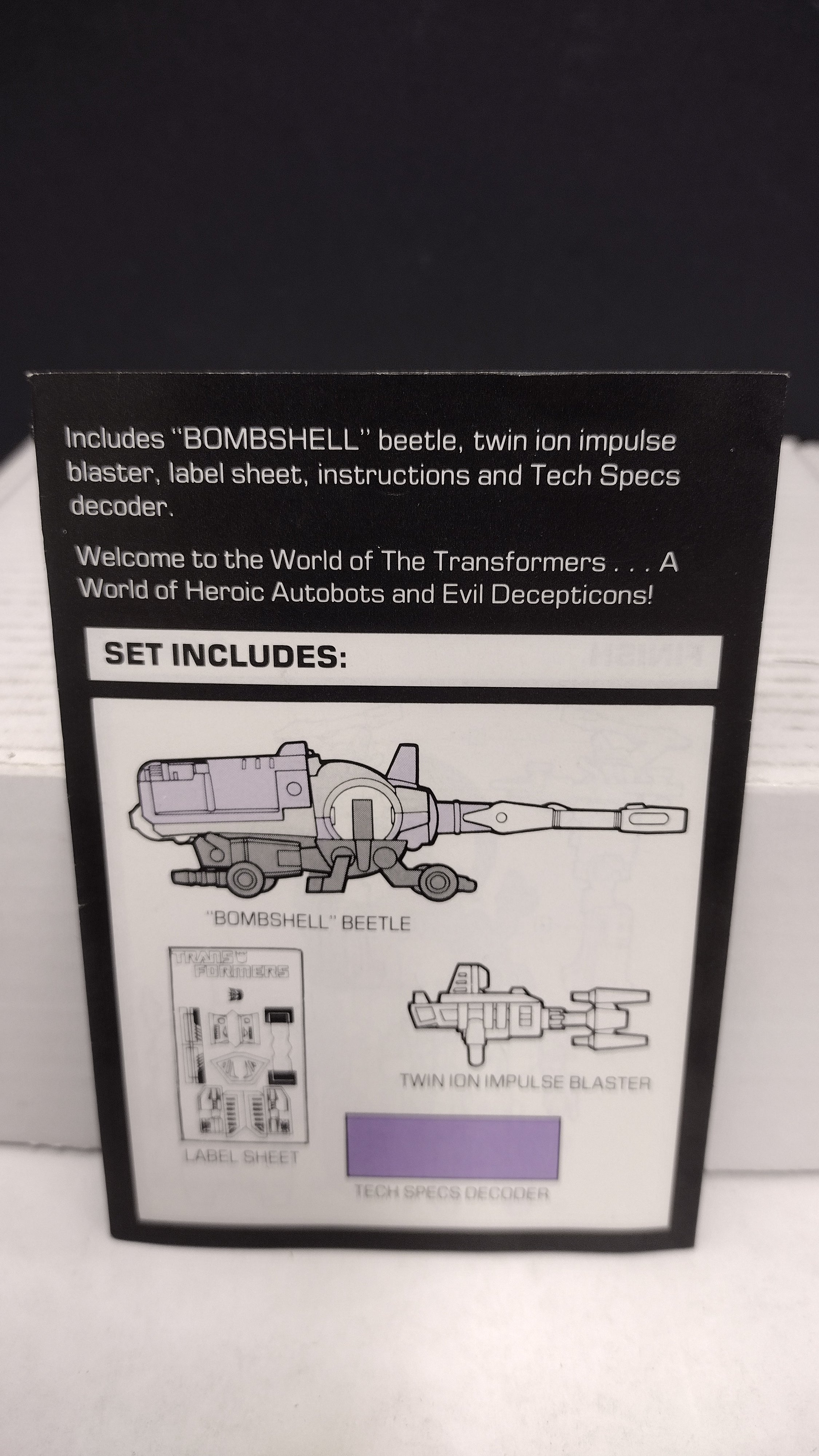 Vintage 1984 Original G1 Transformers Bombshell Instruction Booklet