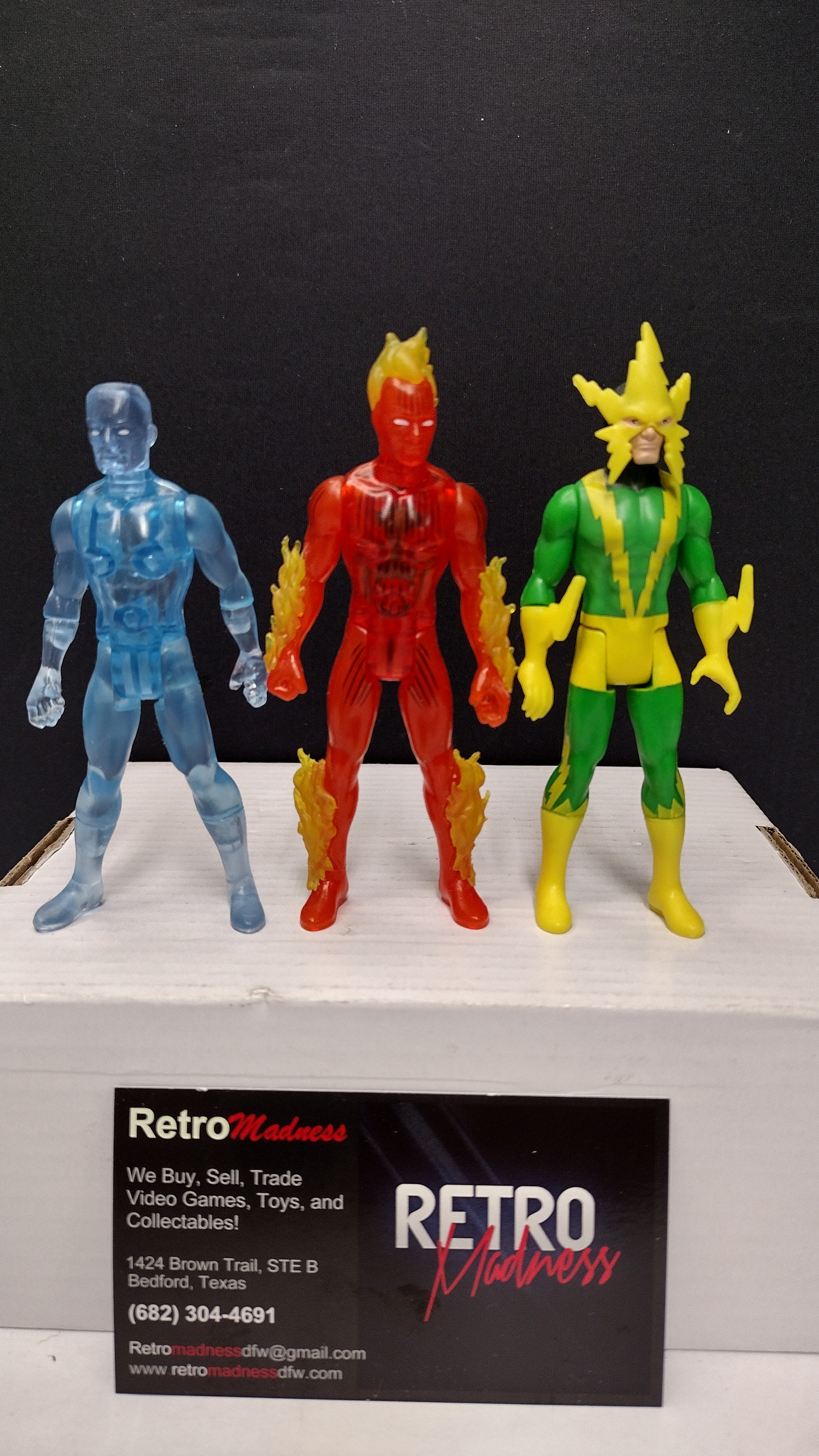 Marvel Legends Retro Collection – Lot A- Electro, Iceman and Human Torch (Loose)
