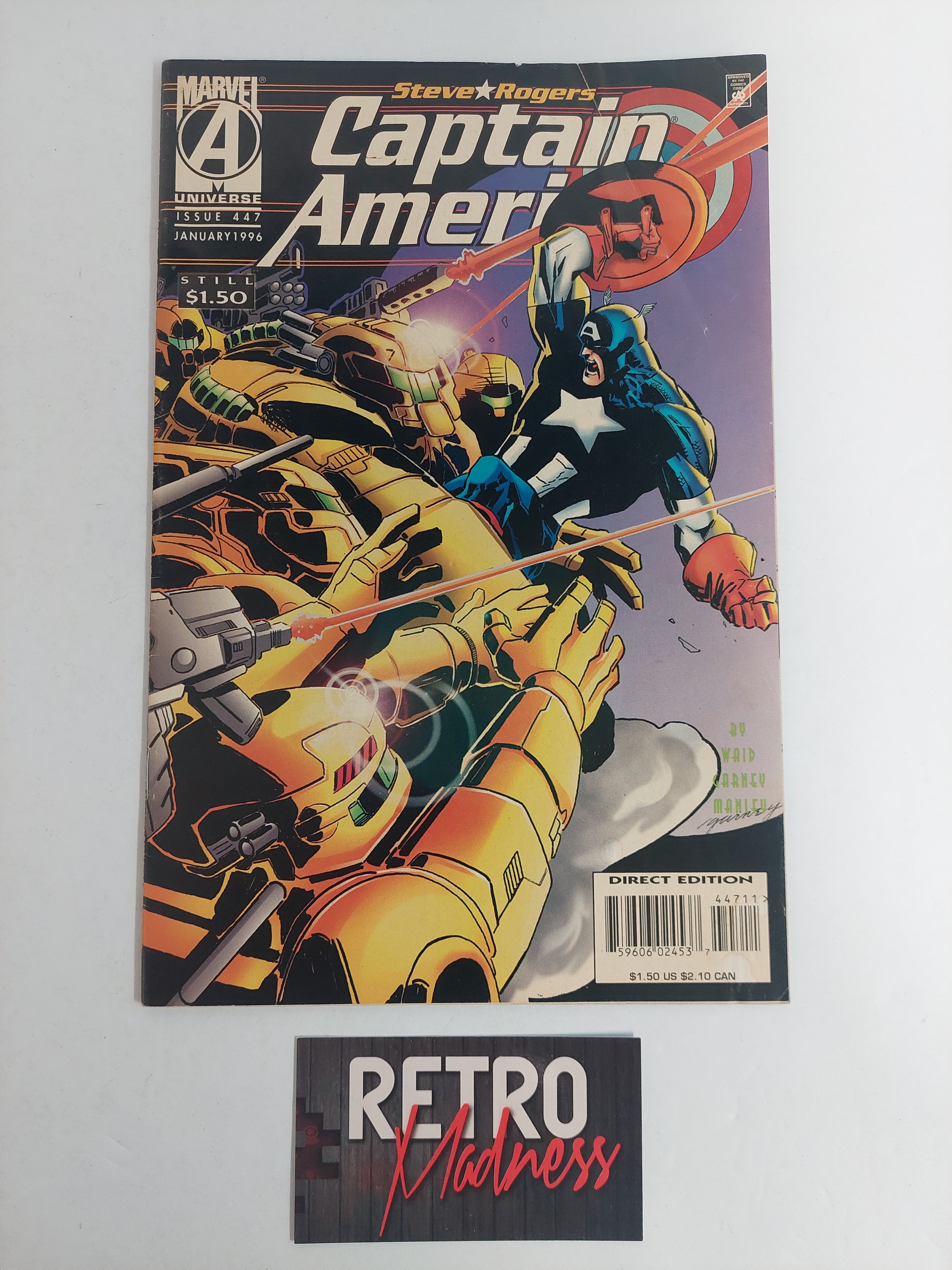 Marvel Comics Steve Rogers Captain America No. 447 January 1996