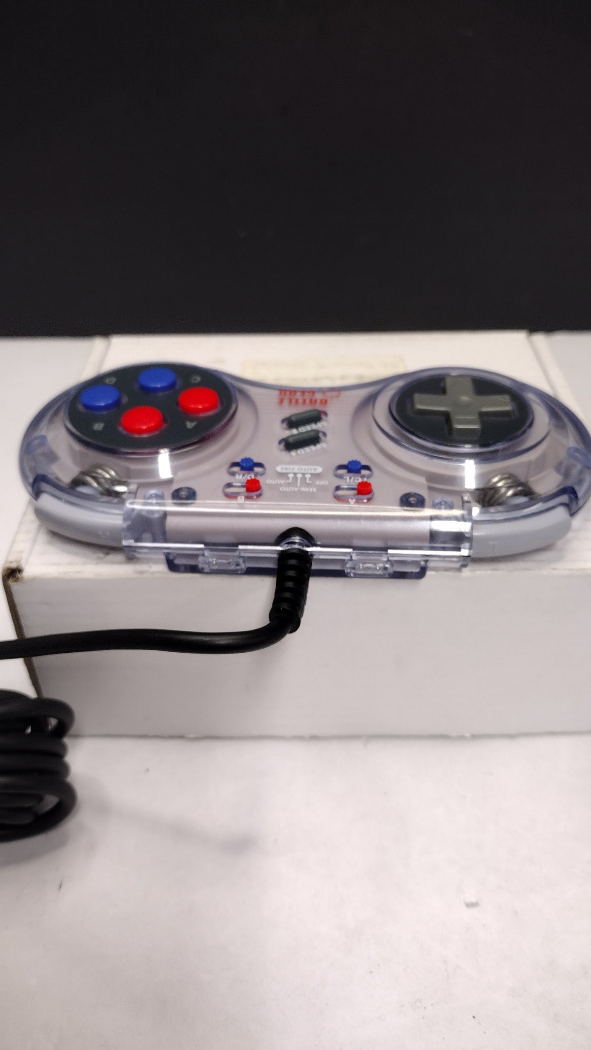 CompUSA Battle Gear- Wired Clear PC Controller Model 131737- Tested