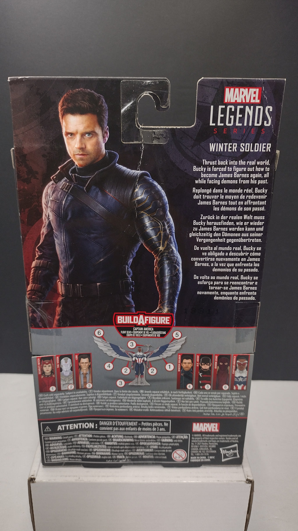 Hasbro Marvel Legends Winter Soldier 6-Inch Action Figure NIB (Captain America Flight Gear BAF)