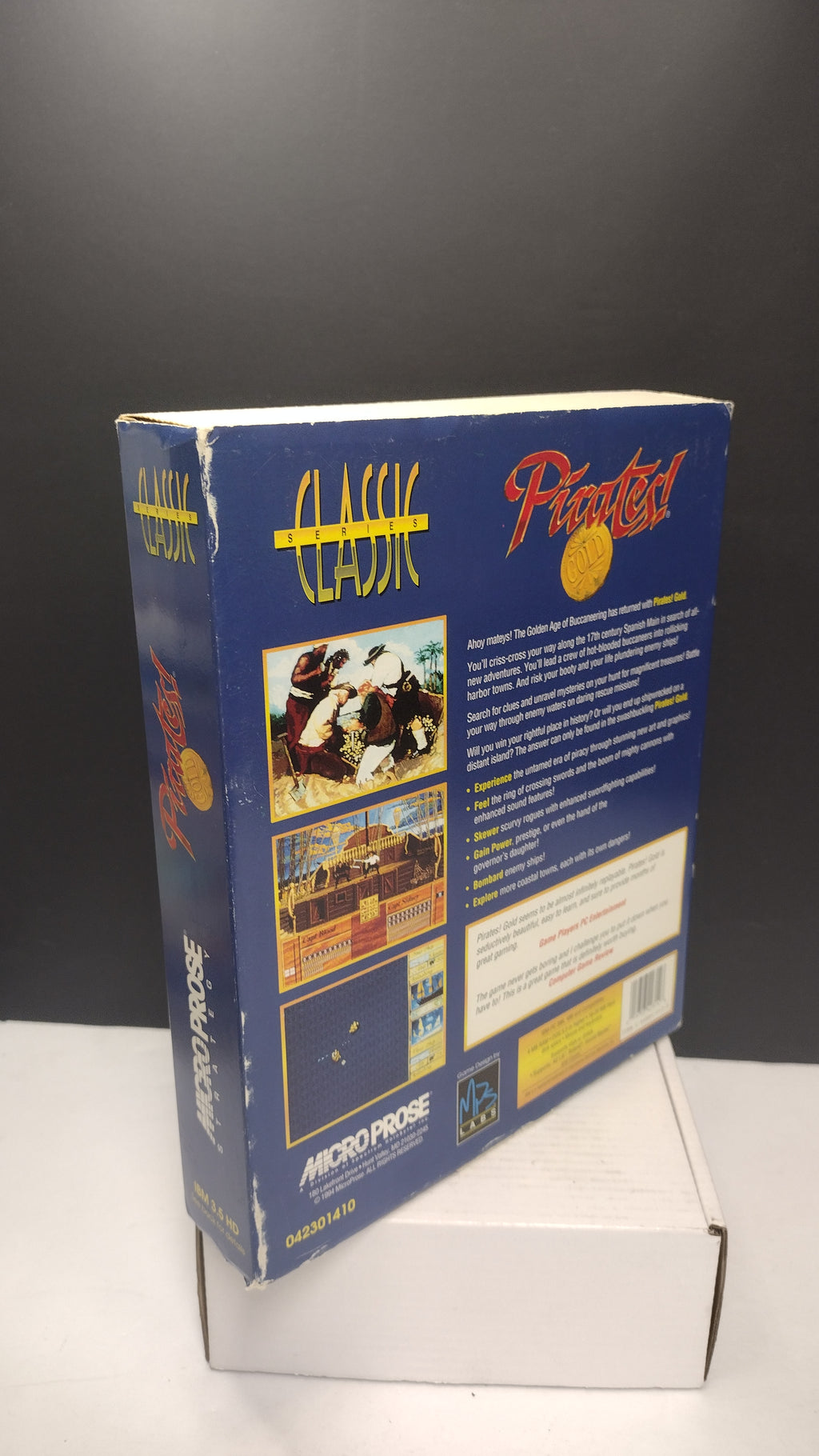 MicroProse -Pirates Gold- Classic Series 1994 PC Big Box 3.5-Complete