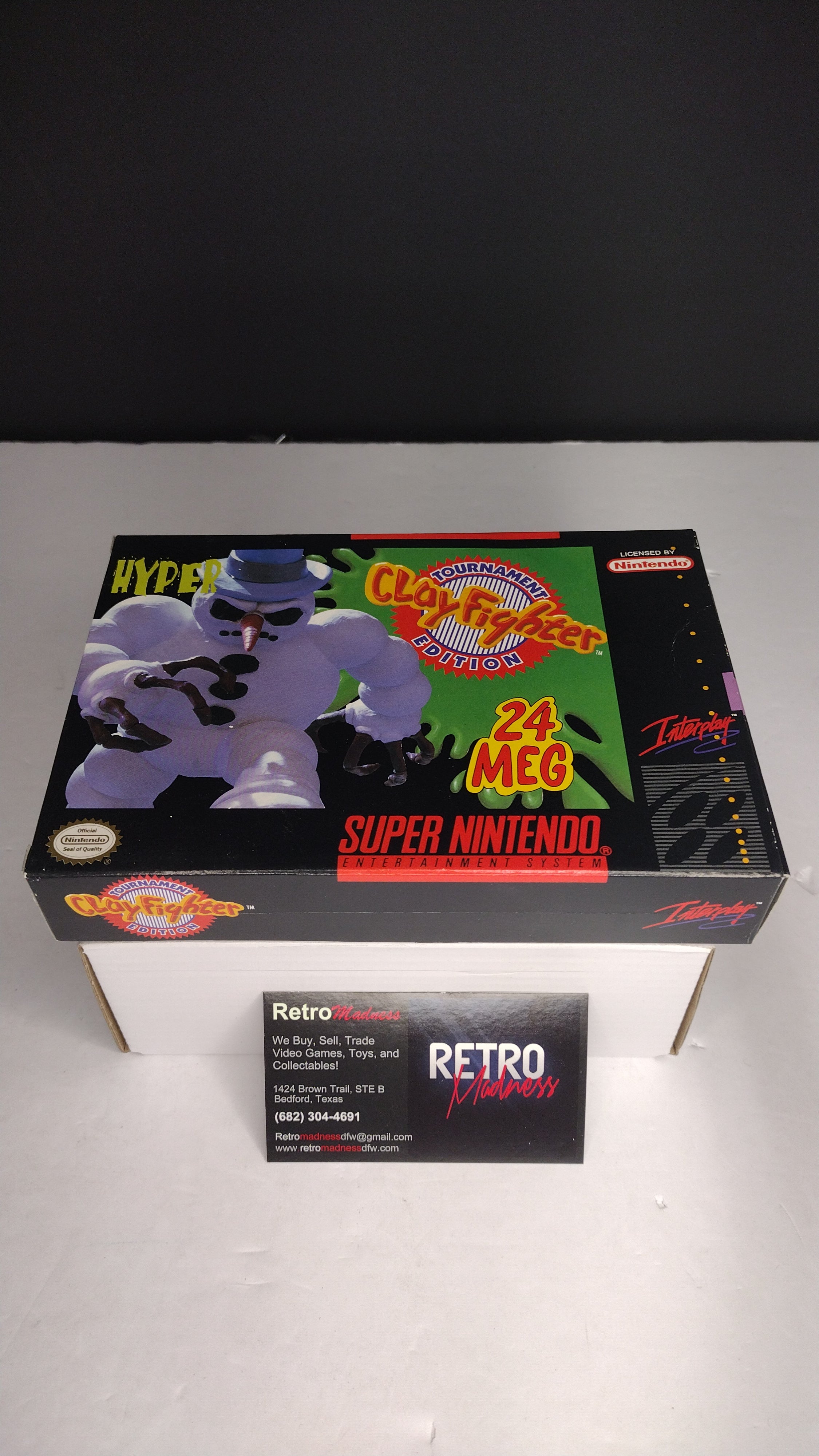 Clay Fighter: SNES  Authentic Box & Manual ONLY