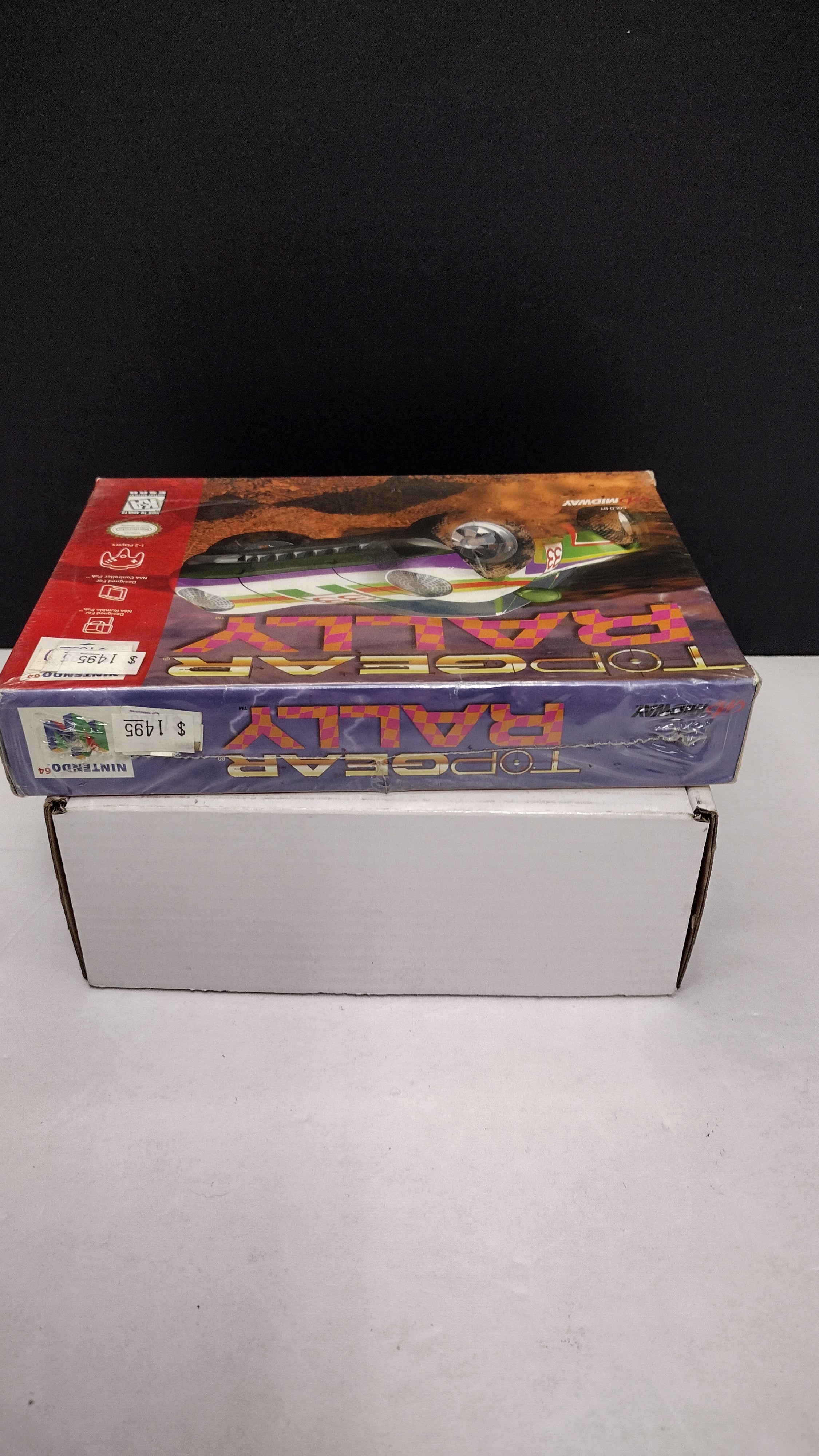 Vintage 1997 Nintendo 64 Top Gear Rally Game (Complete & Factory Sealed in Box with Protector)