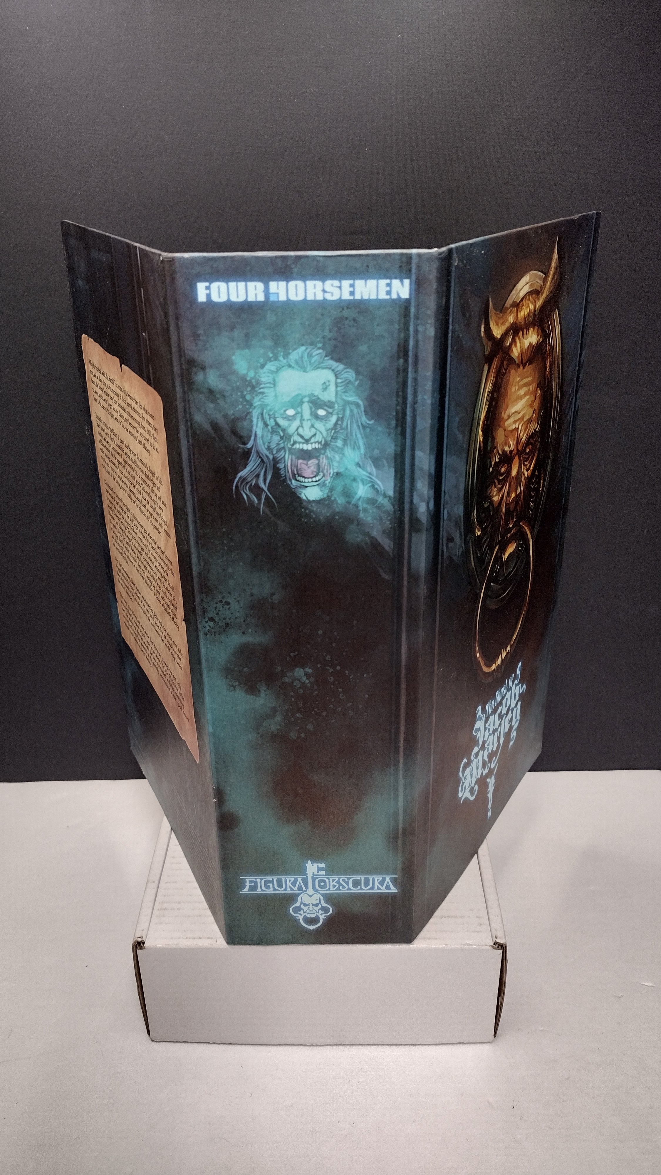 Four Horsemen Figura Obscura The Ghost of Jacob Marley Action Figure (In Box / Complete Figure / Missing Mini Skull)
