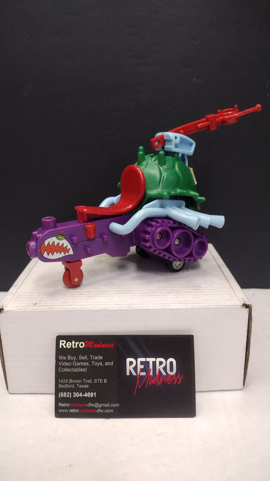 1990 TMNT Wacky Action Sludgemobile Vehicle- Incomplete for Parts or Repair