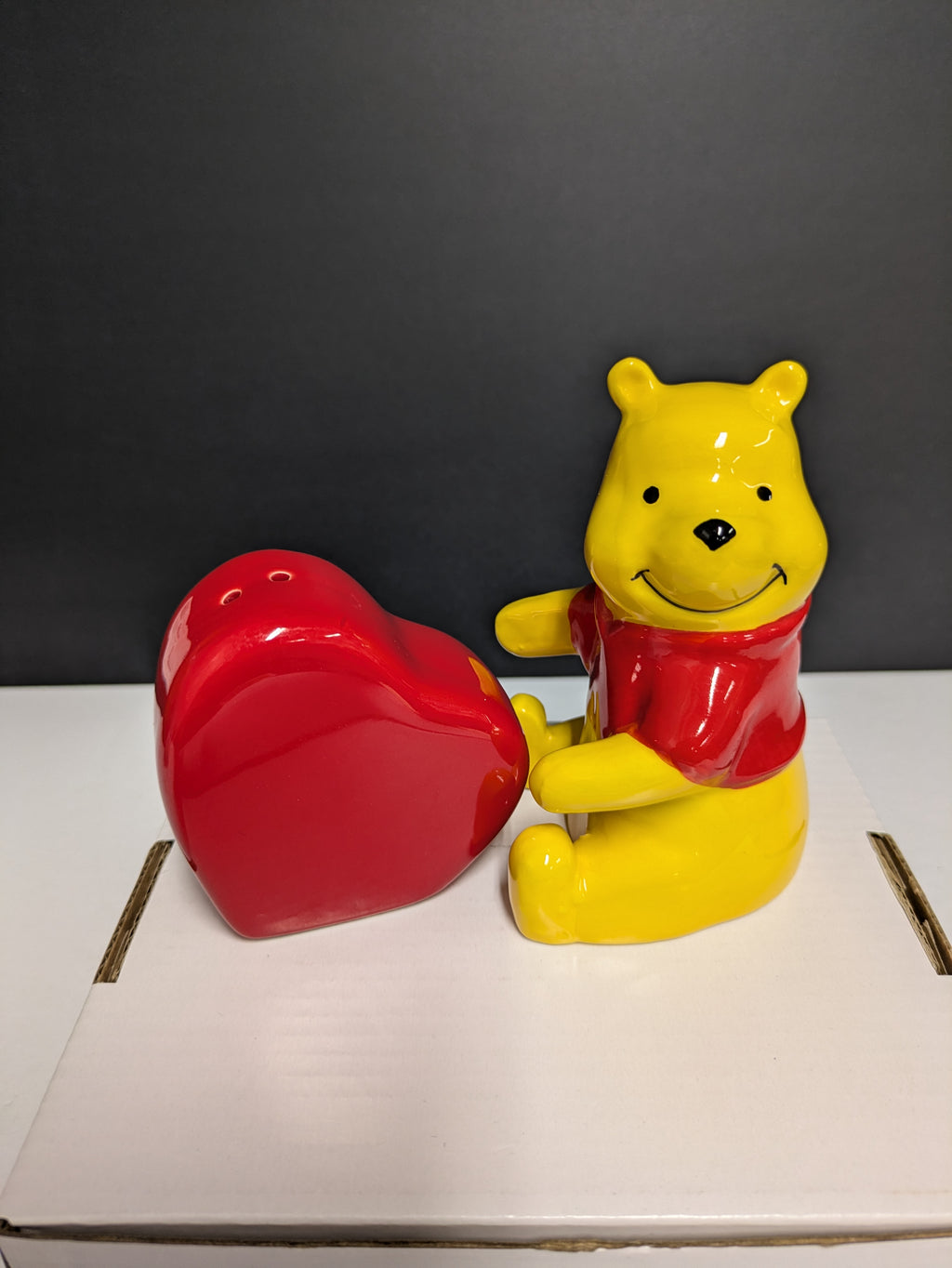 Disney Winnie the Pooh Love You Beary Salt and Pepper Shakers