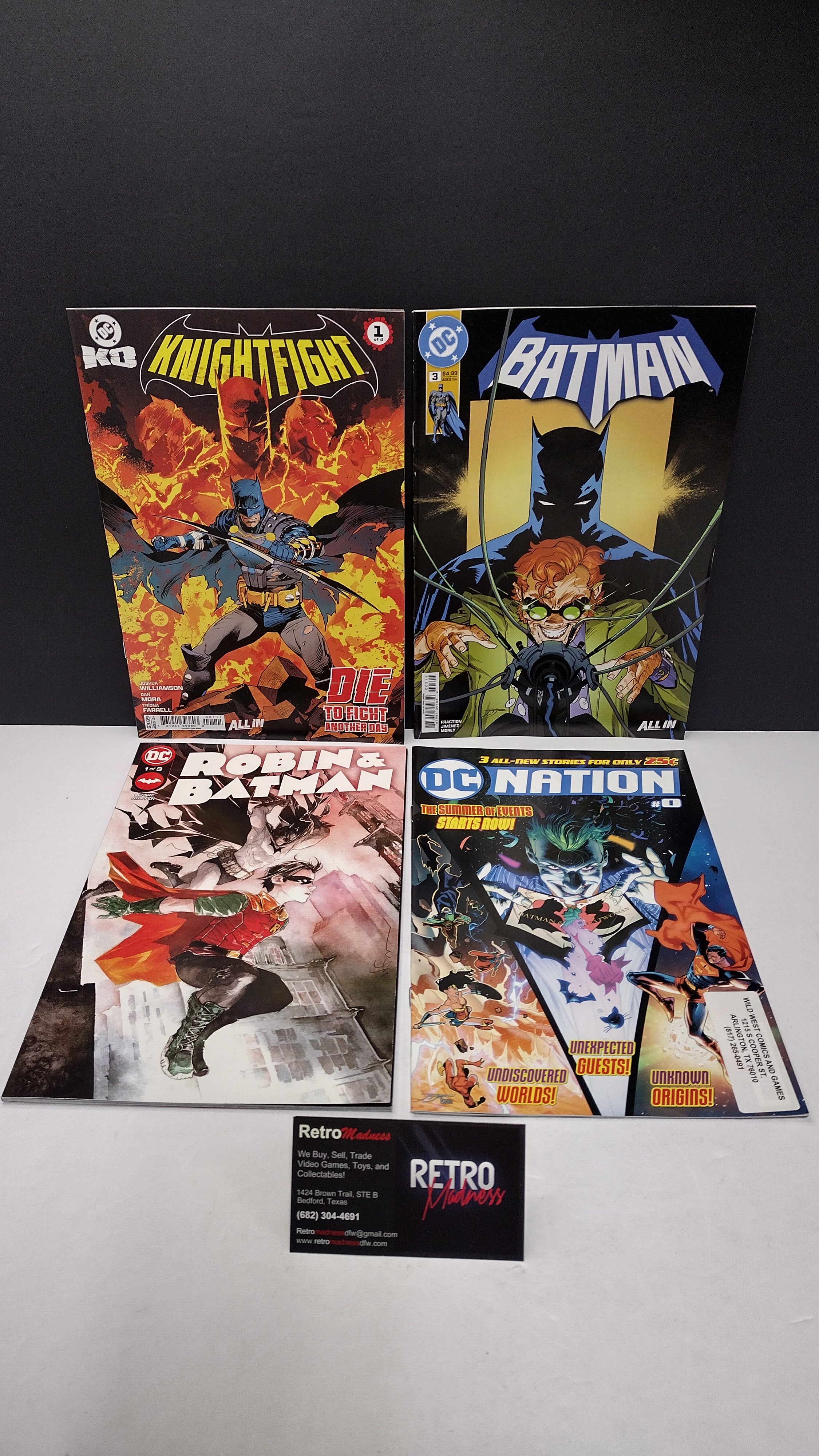 DC Comics Modern Era Lot – 4 Book Set - Lot E (Brand New / Unread)