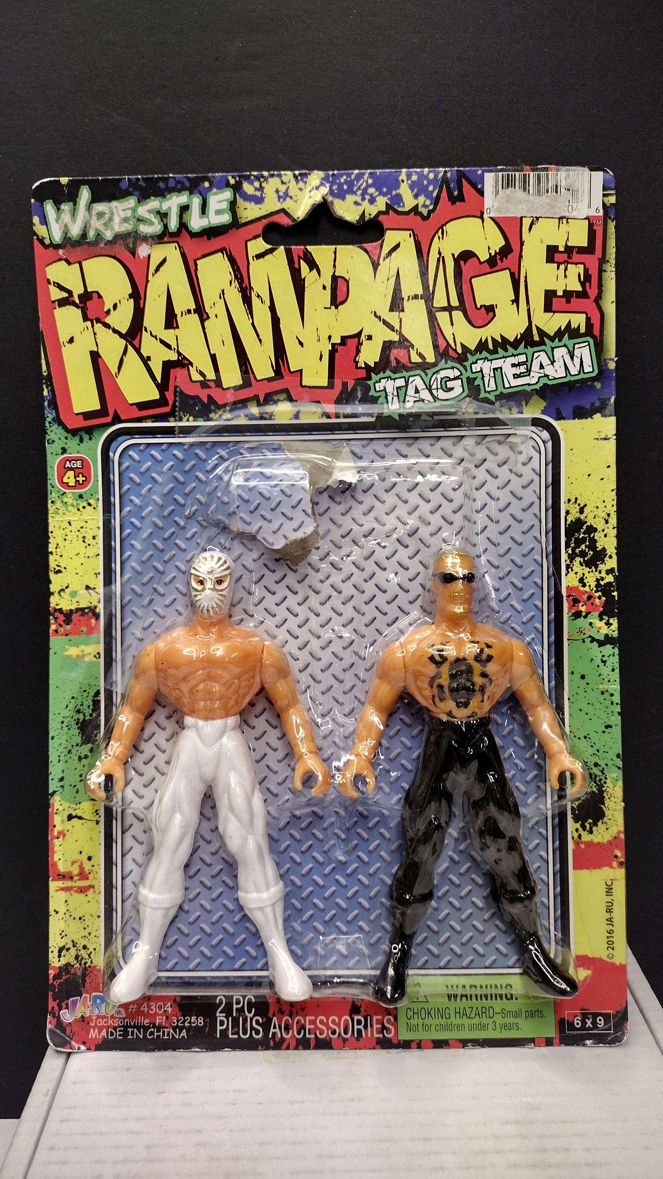 Ja-Ru Wrestle Rampage Tag Team 2-Piece Action Figure Set - Sun King & Spider (2016 - Brand New & Factory Sealed)