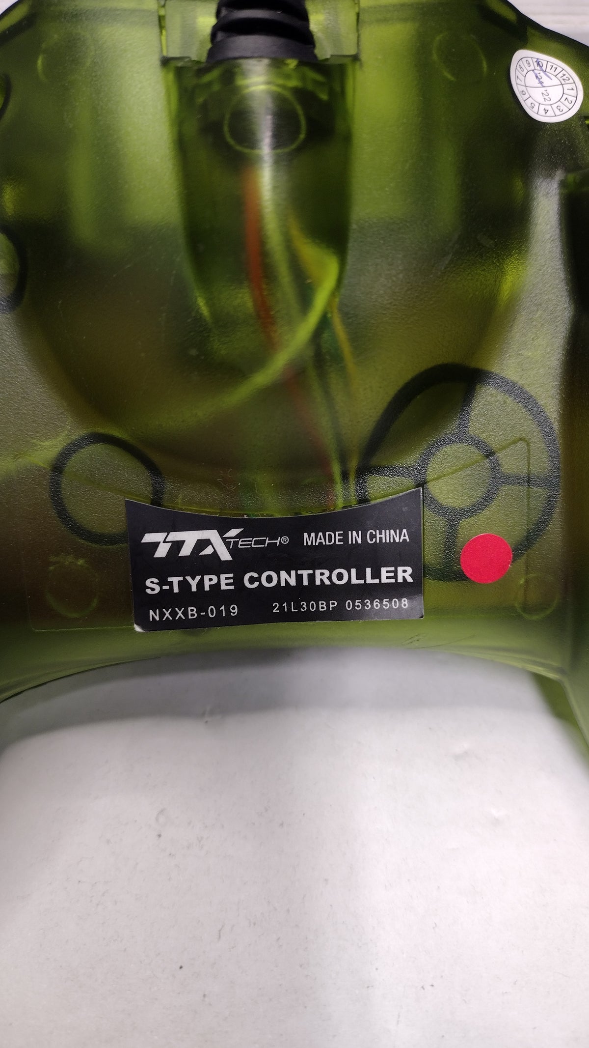 TTX Tech- Original Xbox- Wired Green Translucent Controller- Tested