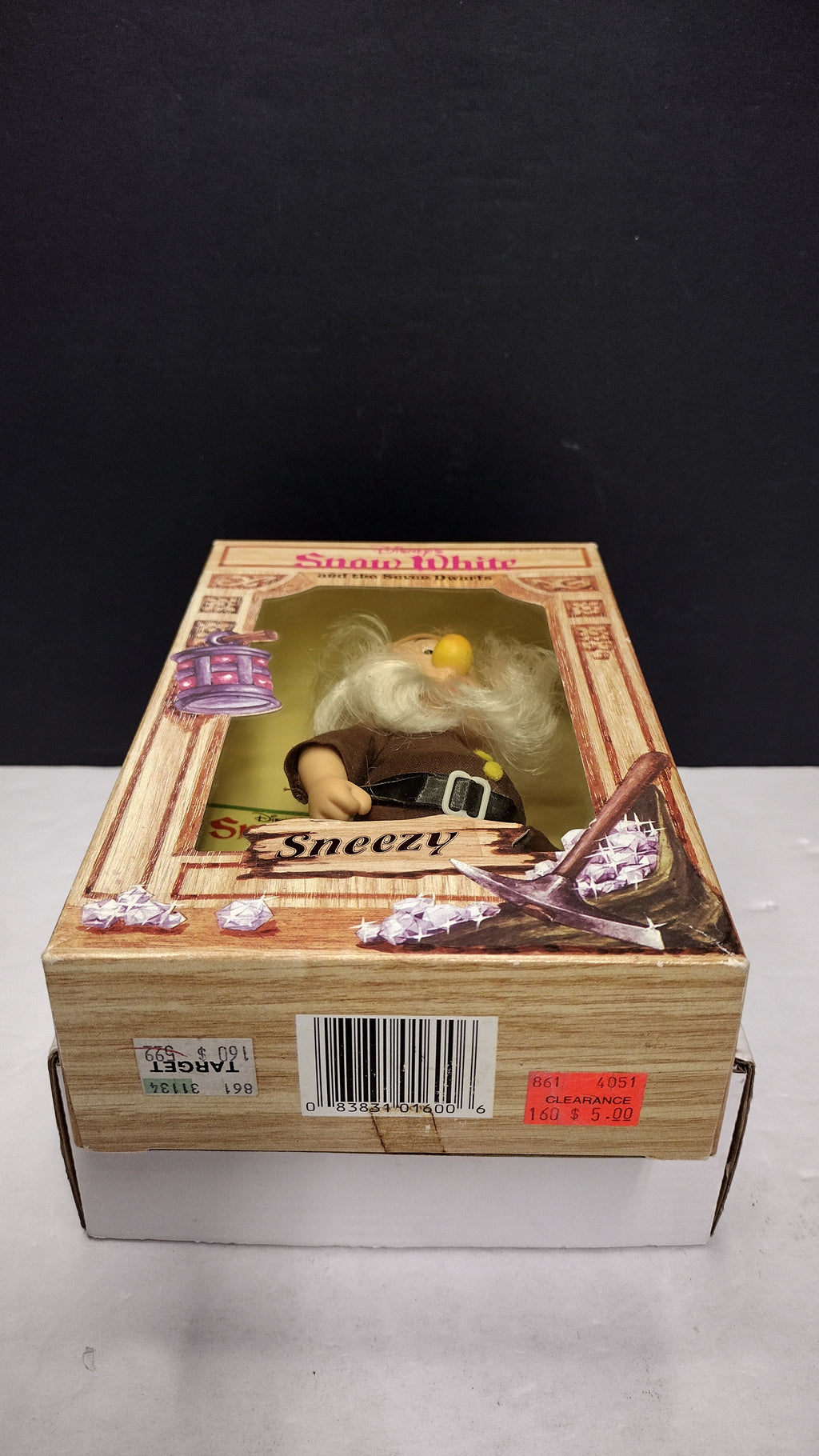Rare Vintage Bikin Disney Snow White & the Seven Dwarfs "Sneezy" 6.5-Inch Figure (New in Box / Open Box)