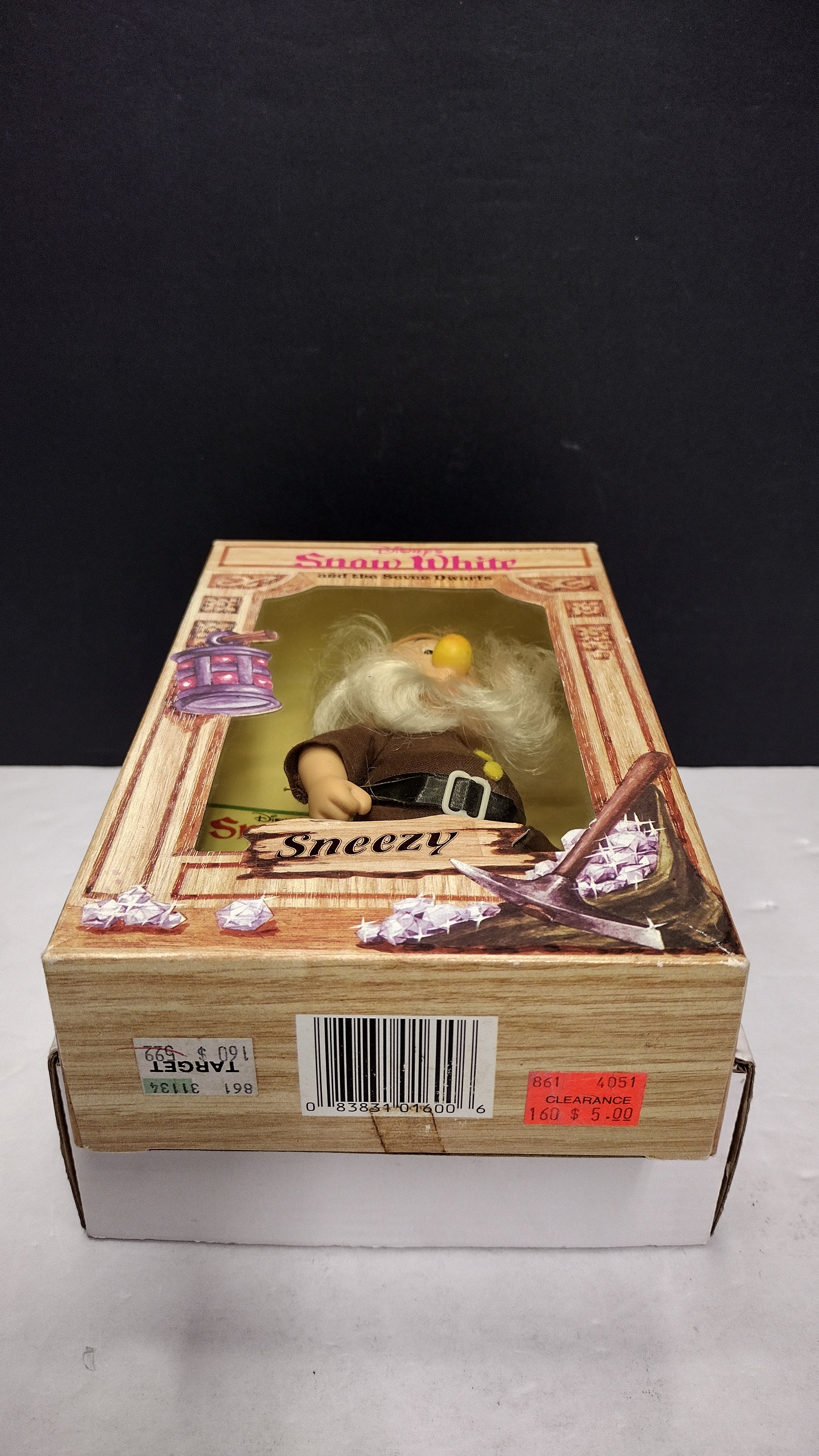 Rare Vintage Bikin Disney Snow White & the Seven Dwarfs "Sneezy" 6.5-Inch Figure (New in Box / Open Box)
