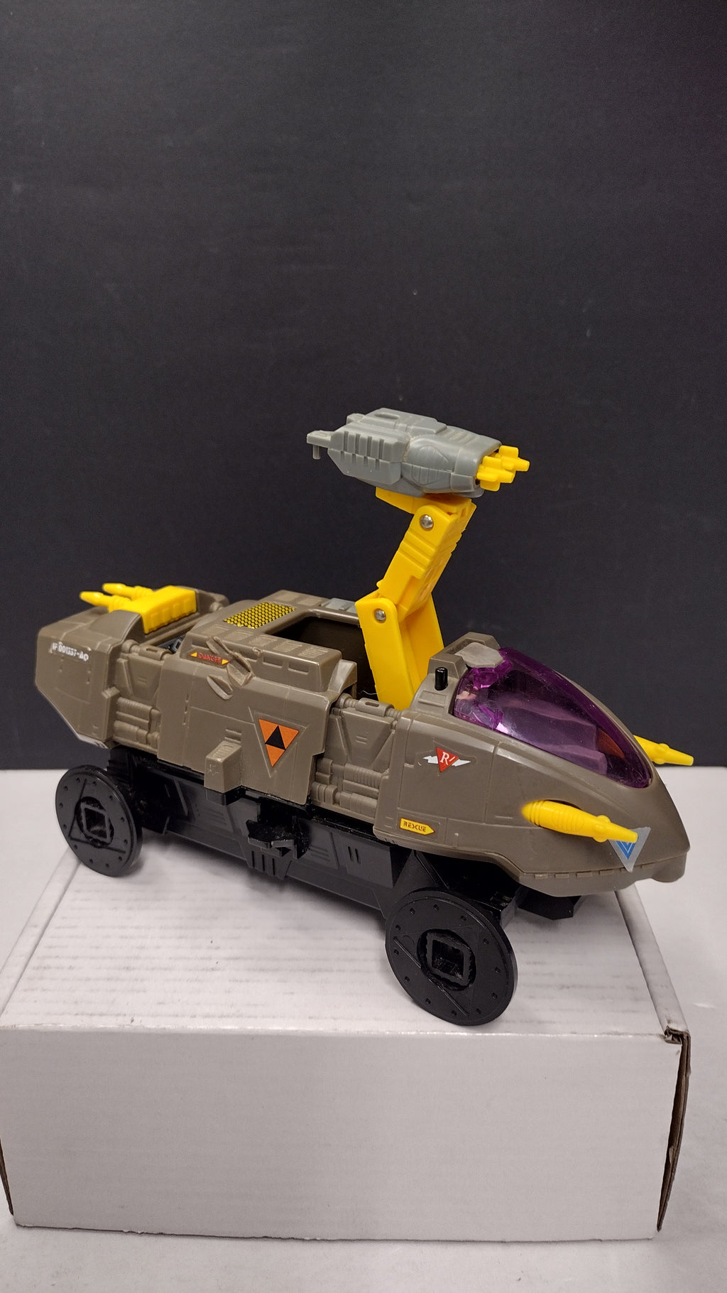 Vintage 1986 Coleco Starcom Shadow Raider Sneak Attack Vehicle (Incomplete / Mechanics Work)