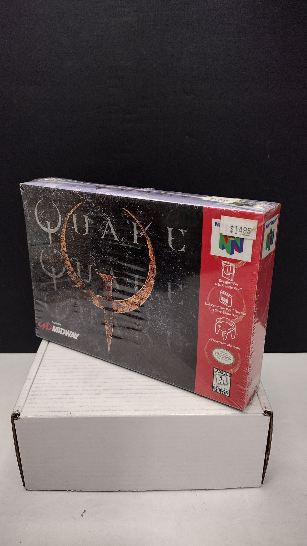 Vintage 1997 Nintendo 64 Quake Game (Complete & Factory Sealed in Box with Protector)