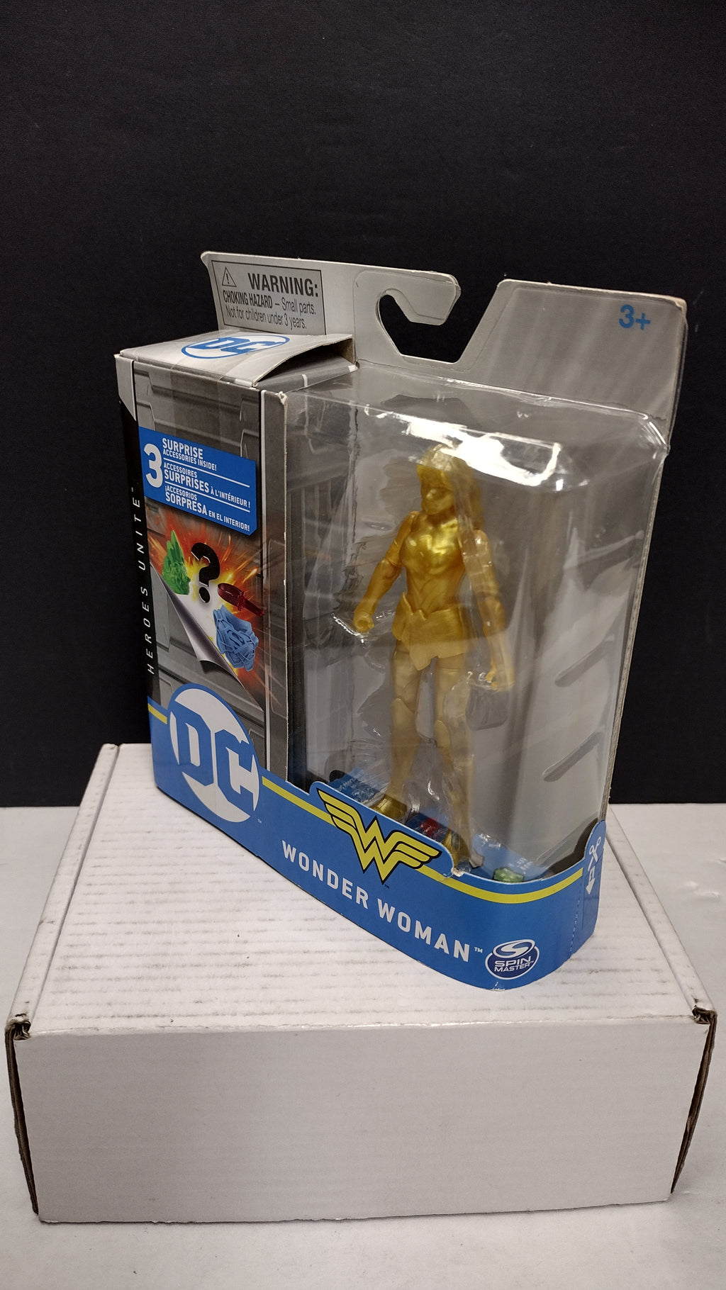 DC Comics Heroes Unite Super Rare Gold Wonder Woman 4-Inch Action Figure (Spin Master - Sealed Chase Variant)