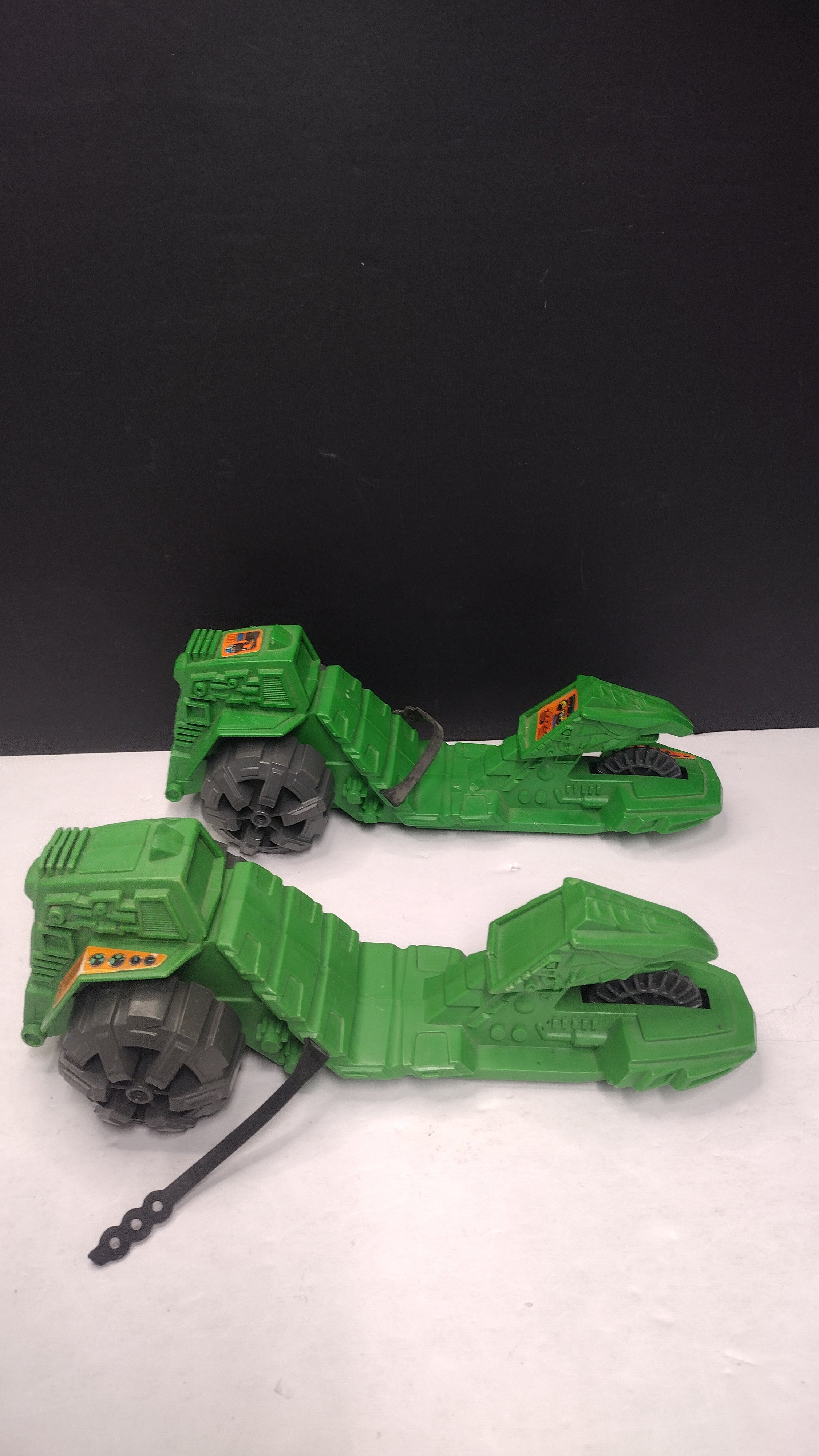 Vintage 1983 He-Man Masters of the Universe MOTU Road Ripper Vehicles (Mattel - Lot of 2 / Incomplete / No Rip Cords)