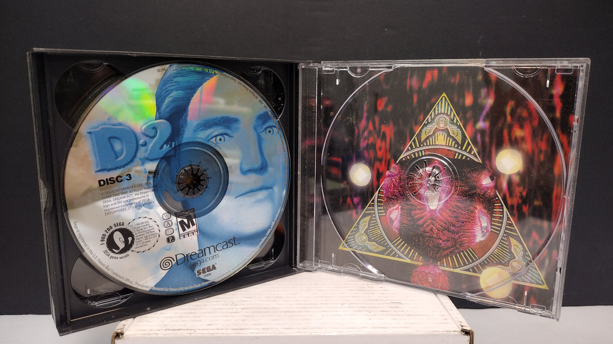 Sega Dreamcast D2 Discs 1 2 3 In Case Missing Disc 4 No Manual Cracked Case