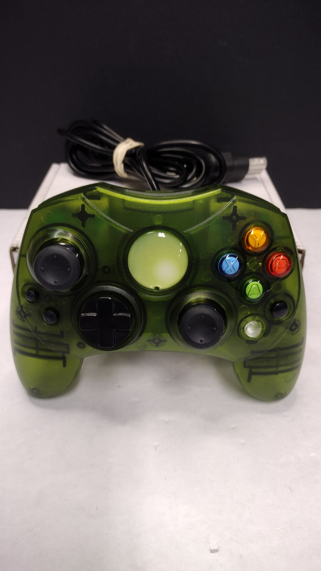TTX Tech- Original Xbox- Wired Green Translucent Controller- Tested
