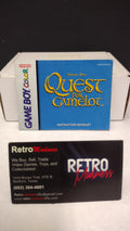 Nintendo Game Boy Color: Quest For Camelot Instruction Manual ONLY