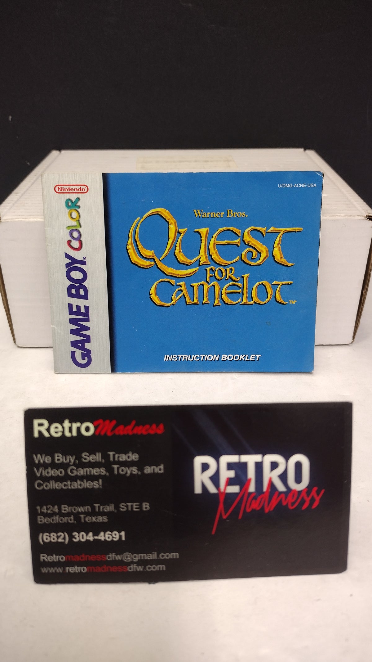 Nintendo Game Boy Color: Quest For Camelot Instruction Manual ONLY
