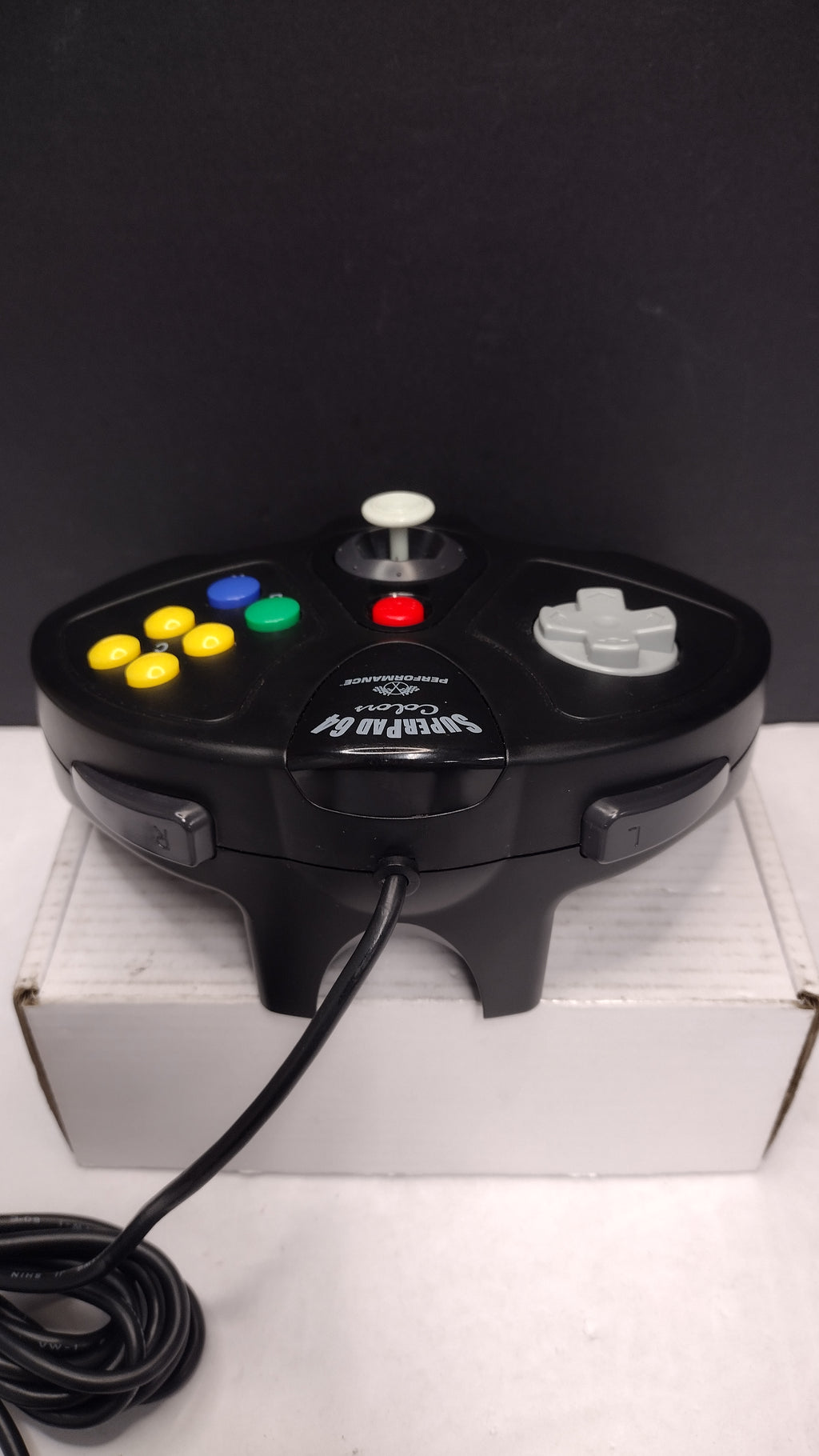 Performance SuperPad 64 Colors- Black Controller- Nintendo 64- Tested
