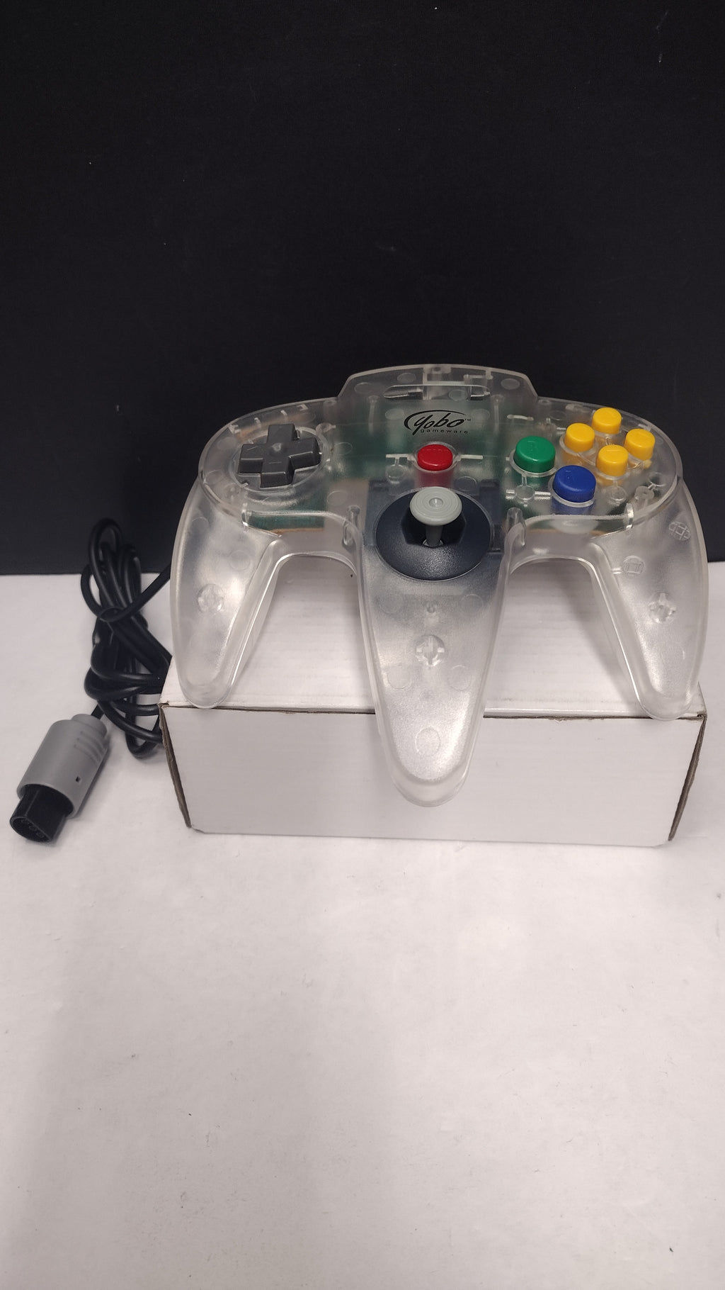 Yobo Nintendo 64 N64 Controller Clear Transparent Gamepad Tested Works