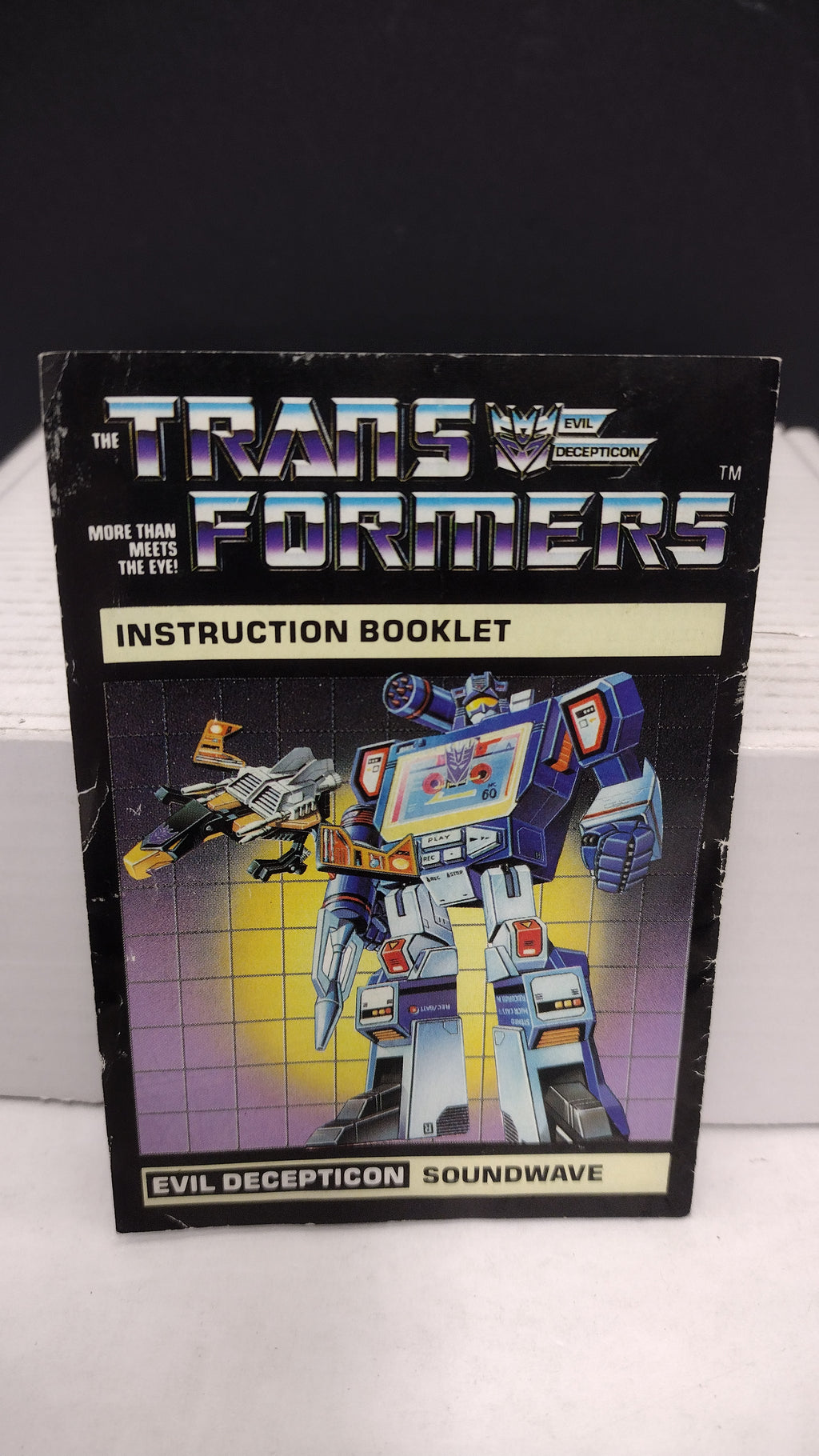 Vintage 1984 Original G1 Transformers Soundwave Instruction Booklet