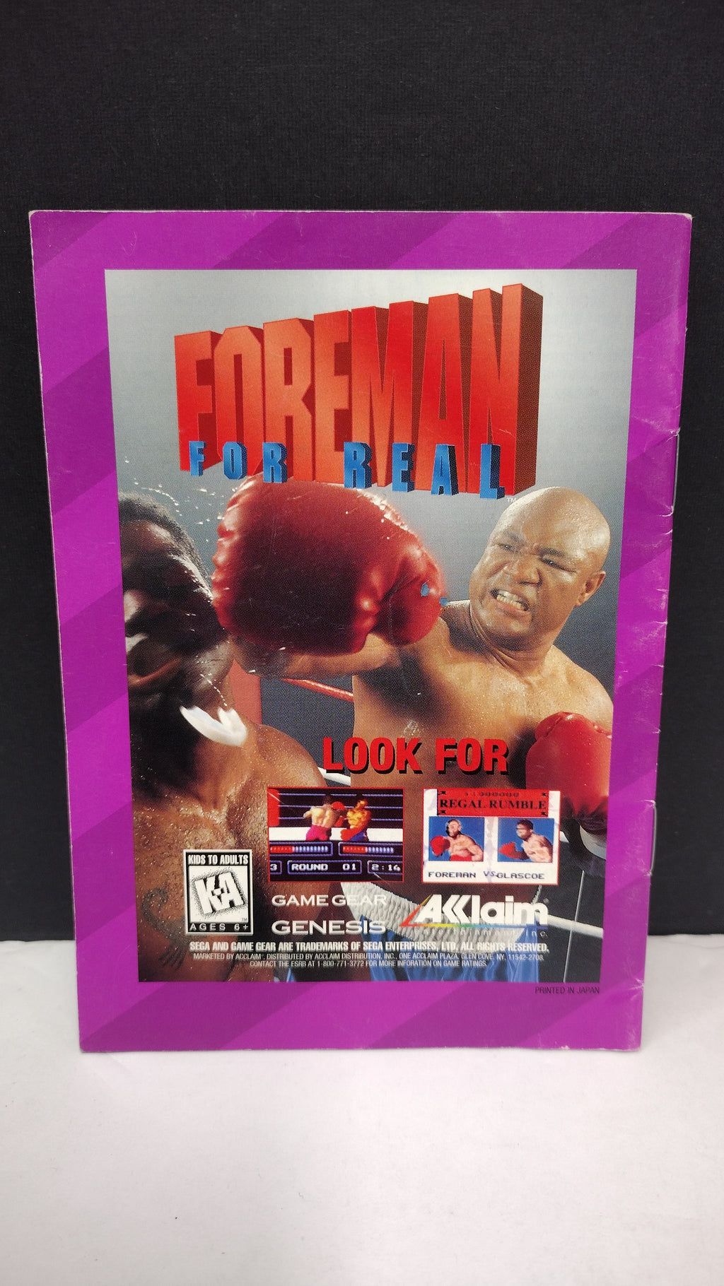 Batman Forever Sega Game Gear Instruction Manual Booklet ONLY
