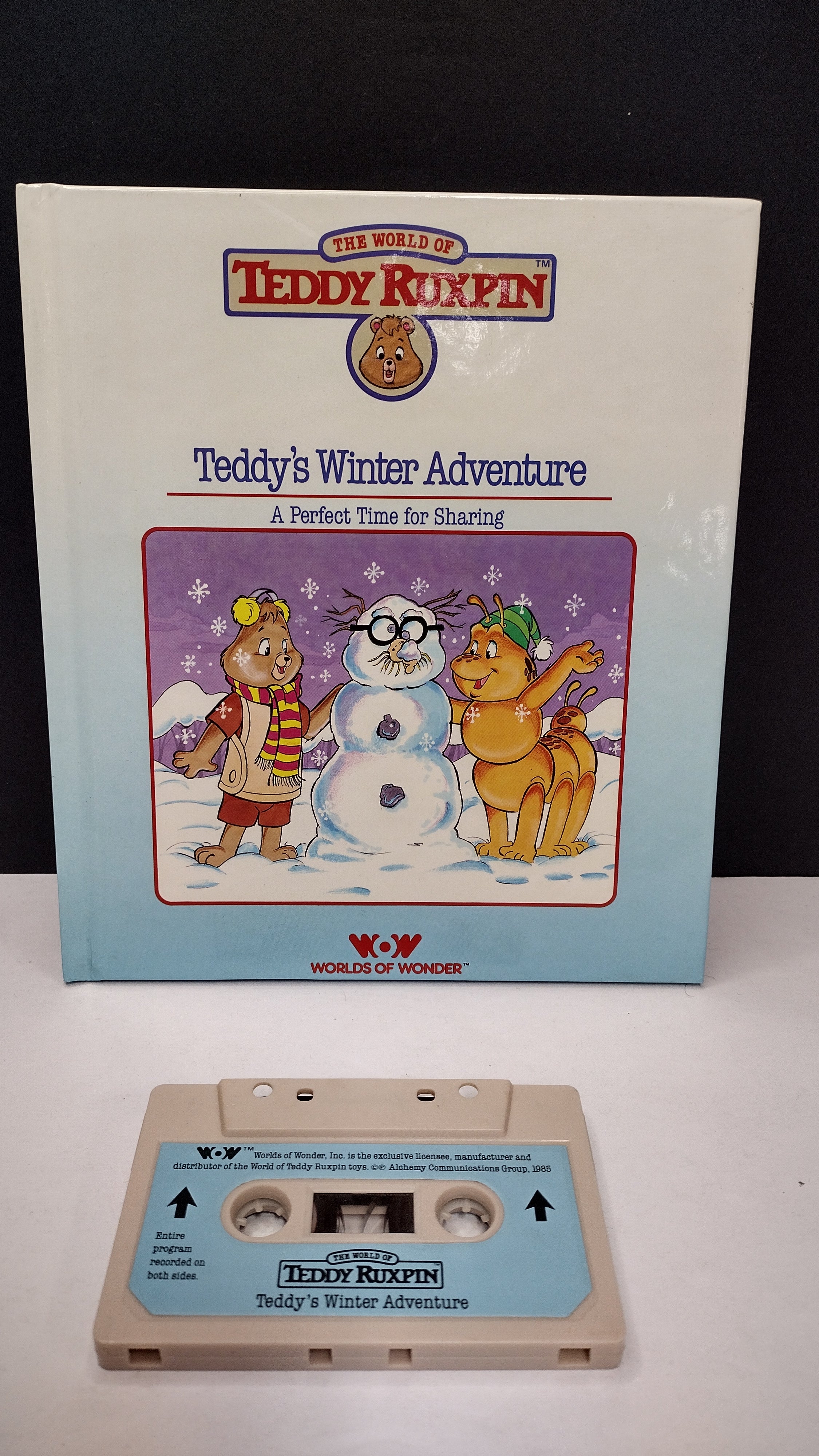 Vintage 1985 Teddy Ruxpin “Teddy's Winter Adventure” Talking Book & Cassette Tape Set (Worlds of Wonder)