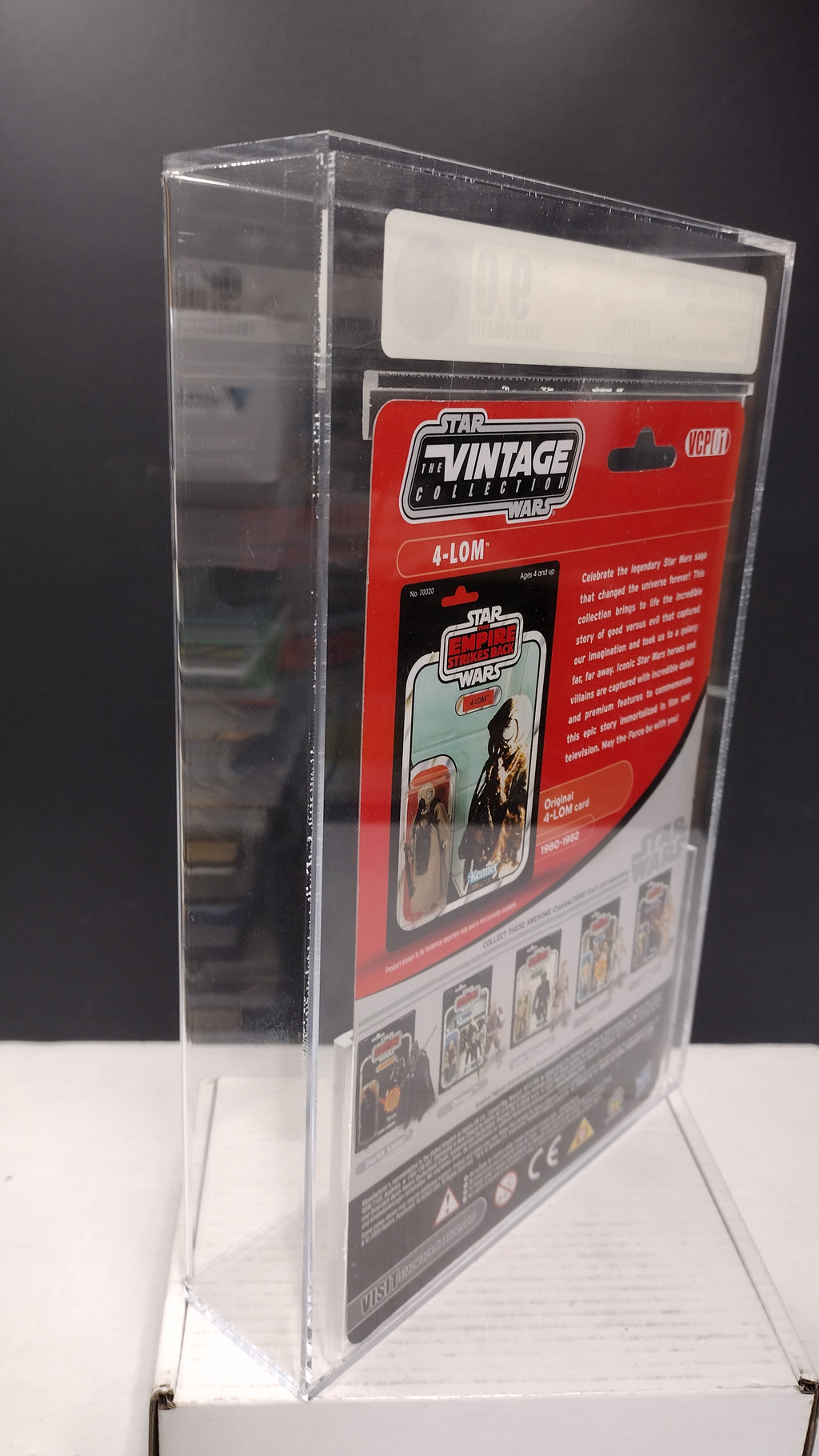 Star Wars The Vintage Collection Celebration V Exclusive 4-LOM 3.75" Action Figure – AFA 9.0 Uncirculated (Mint In Packaged)