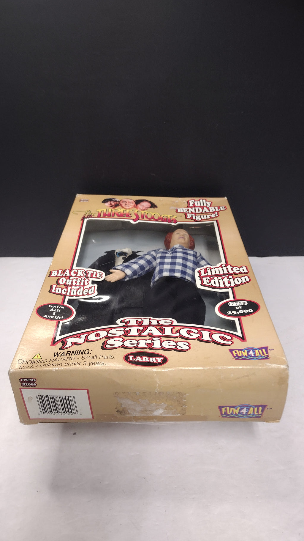 Fun4All The Three Stooges "Larry" Nostalgic Series Bendable Limited Edition Figure (1997 - Open Box / Complete in Packaging)