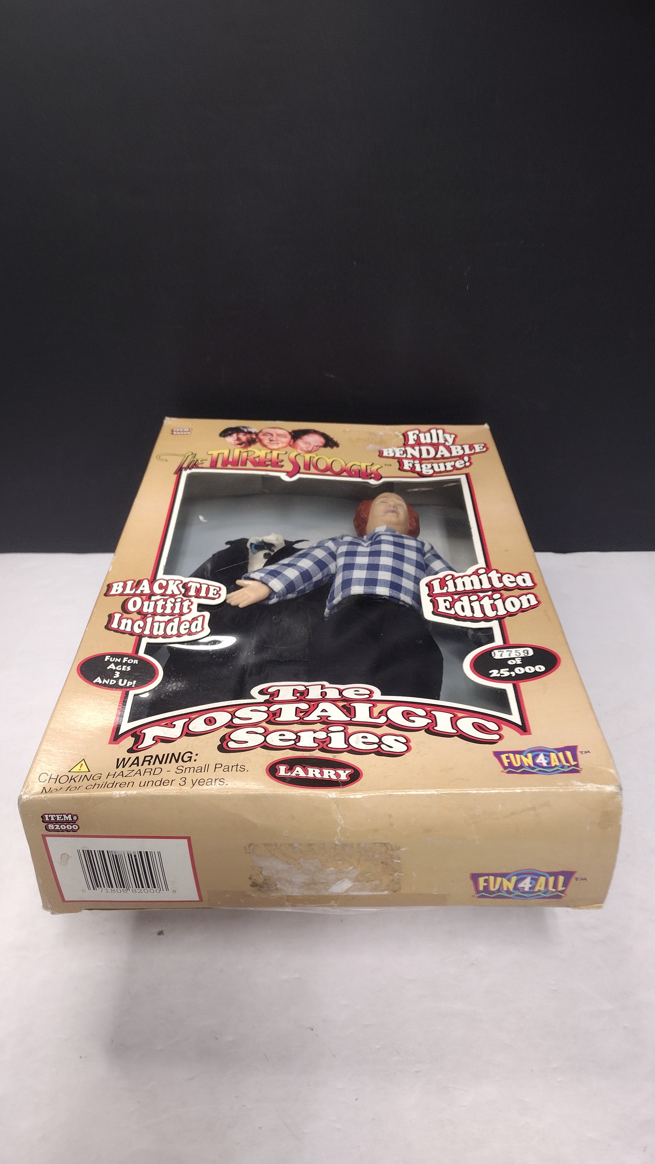 Fun4All The Three Stooges "Larry" Nostalgic Series Bendable Limited Edition Figure (1997 - Open Box / Complete in Packaging)