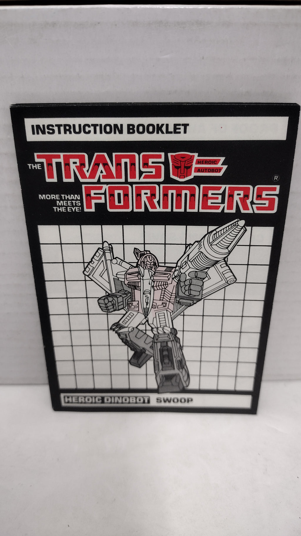 Vintage 1986 Original G1 Transformers Swoop - Instruction Booklet