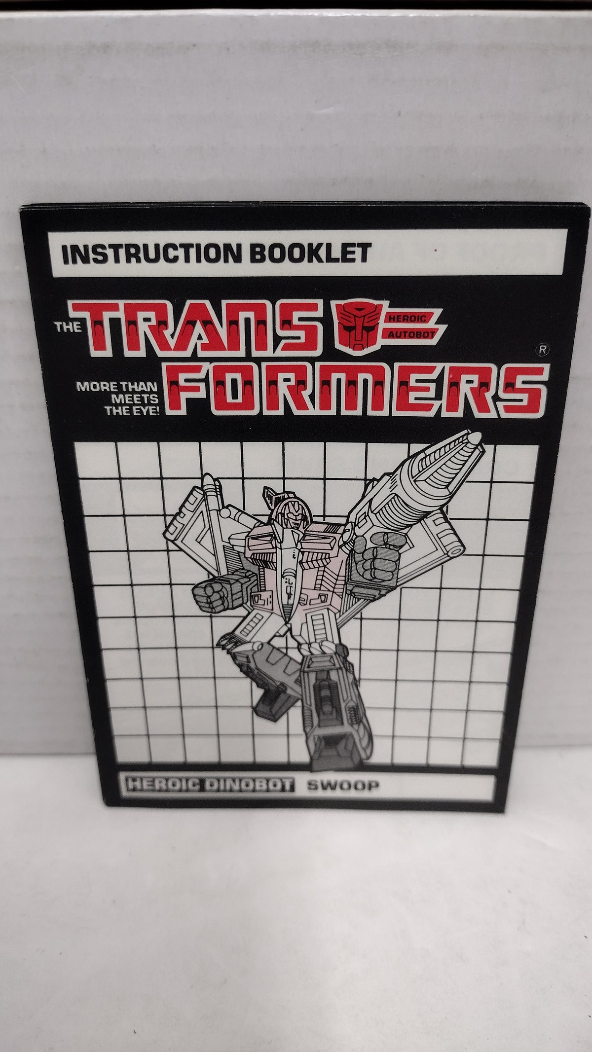 Vintage 1986 Original G1 Transformers Swoop - Instruction Booklet
