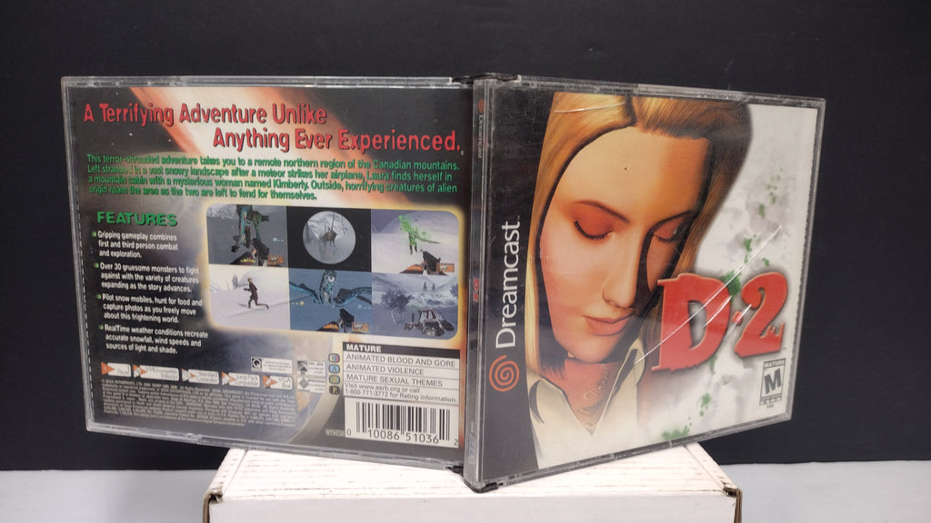 Sega Dreamcast D2 Discs 1 2 3 In Case Missing Disc 4 No Manual Cracked Case
