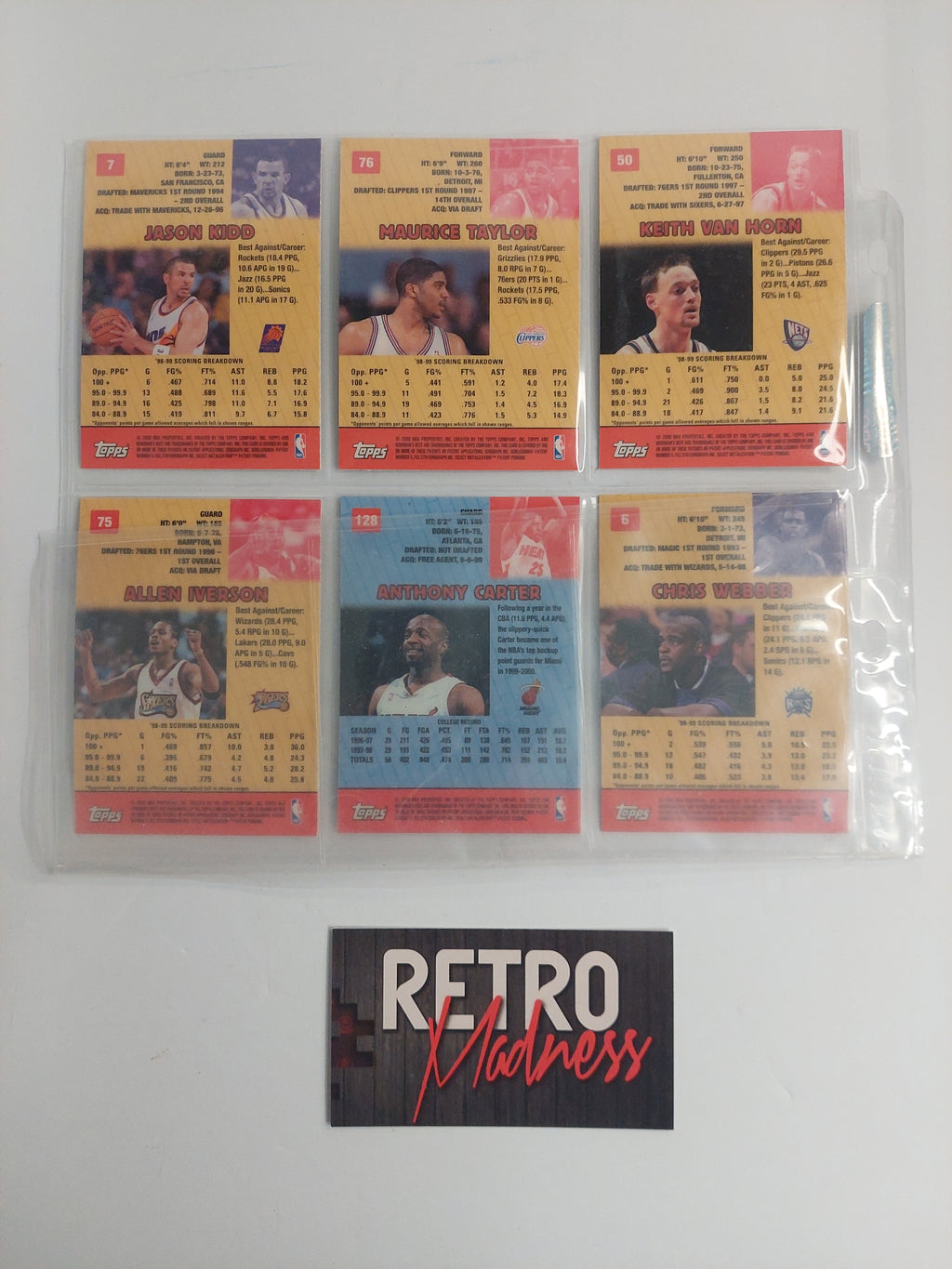 Topps 2000 NBA Trading Card Bowman's Best Lot