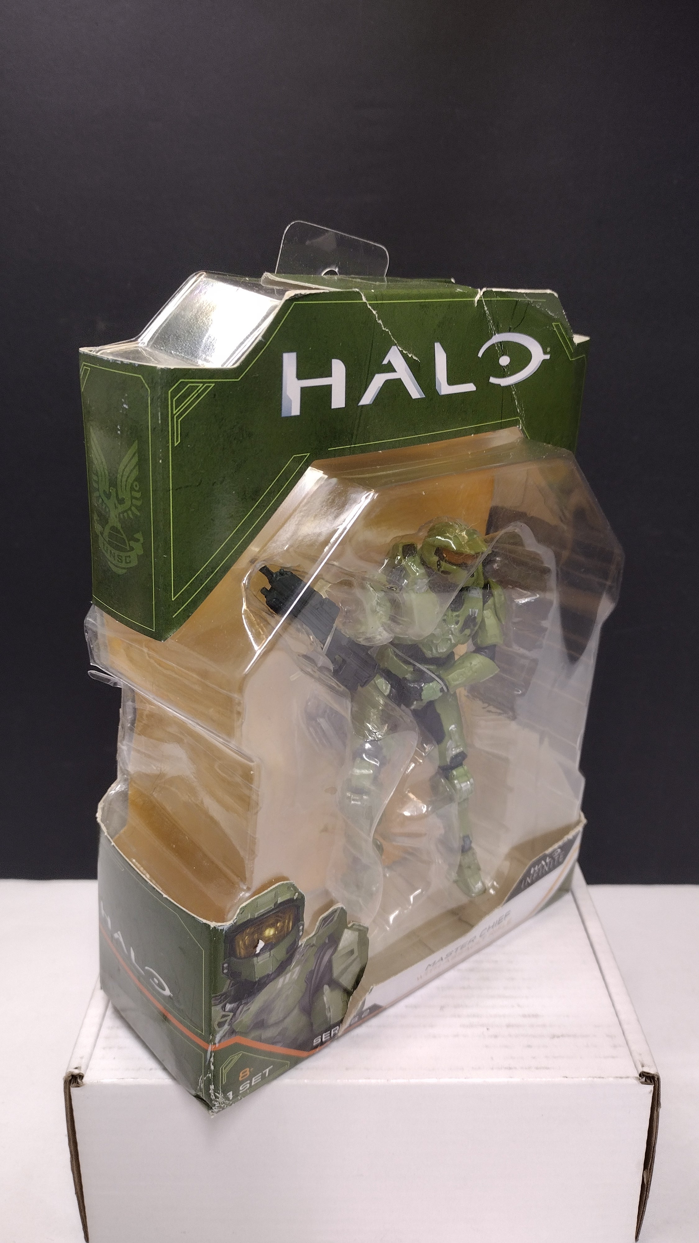 Halo Infinite Series 2 Master Chief 4" Action Figure with Assault Rifle NIB