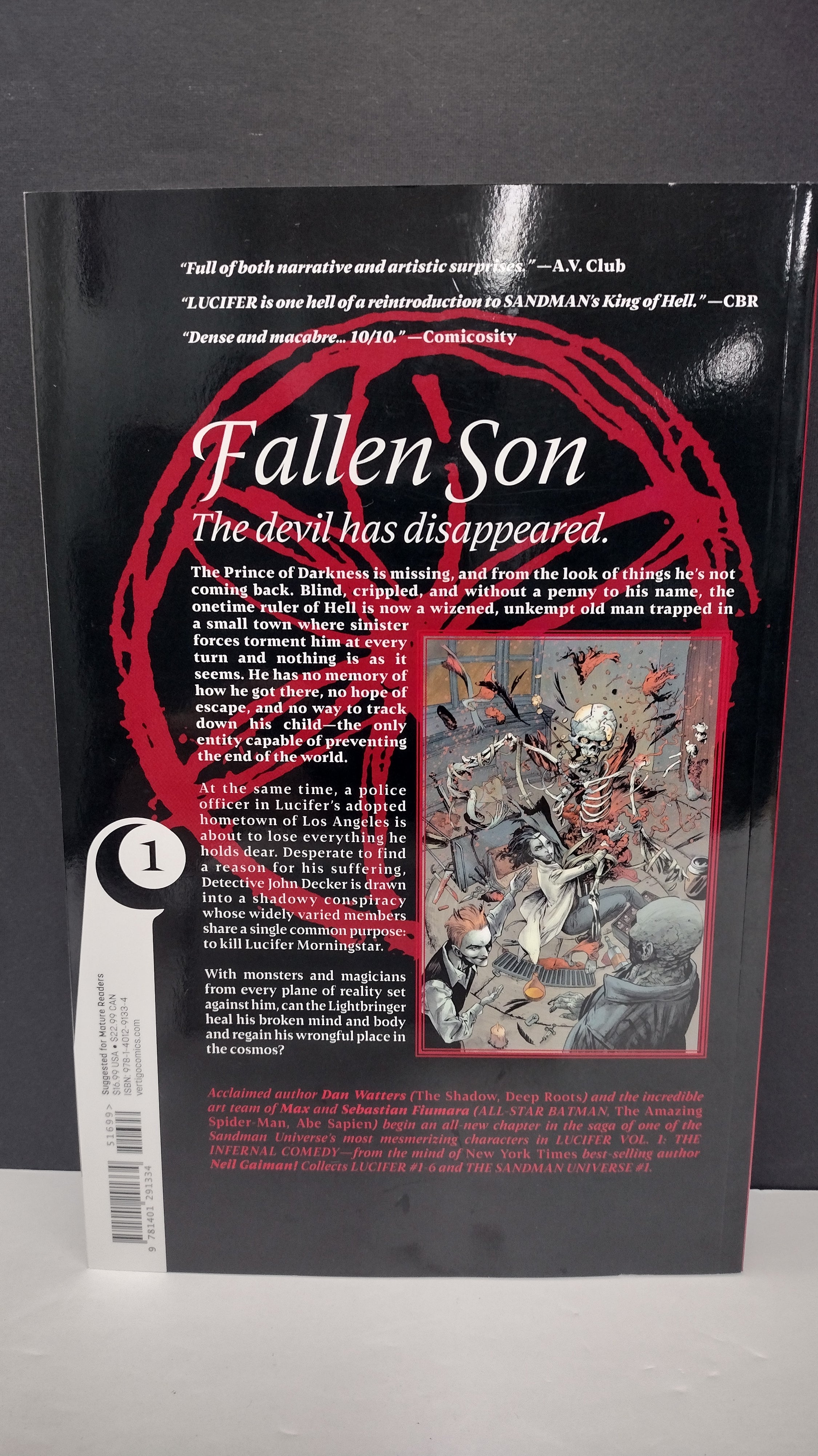 (MATURE) Lucifer Vol. 1: The Infernal Comedy  (The Sandman Universe) – New Paperback