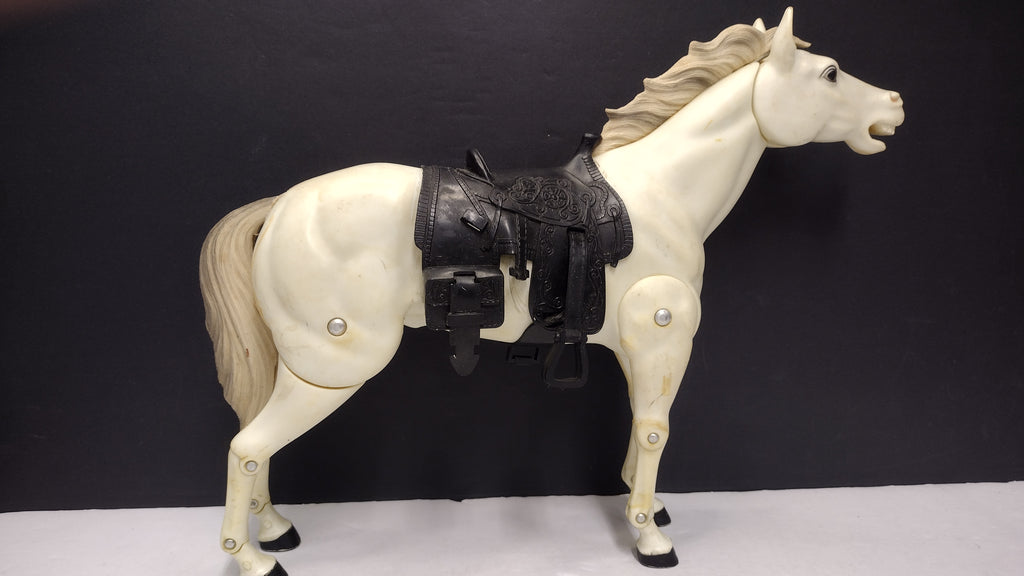 Vintage 1973 Gabriel Toys Lone Ranger SILVER HORSE Action Figure with Saddle