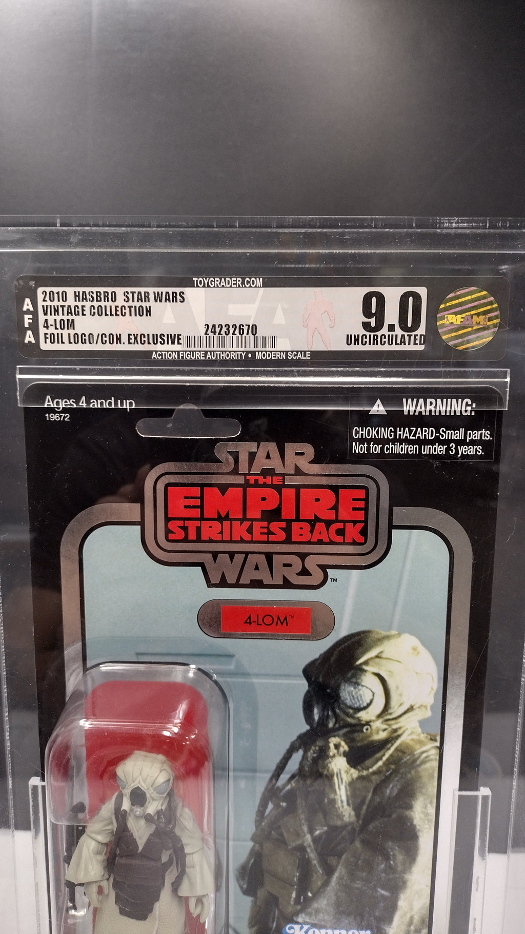 Star Wars The Vintage Collection Celebration V Exclusive 4-LOM 3.75" Action Figure – AFA 9.0 Uncirculated (Mint In Packaged)