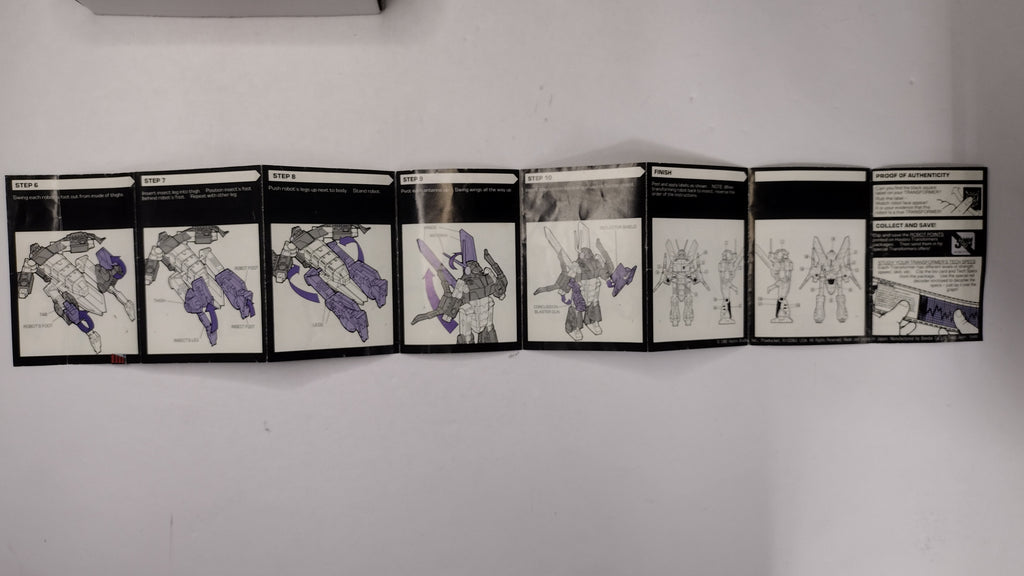 Vintage 1985 Original G1 Transformers Ransack Instruction Booklet